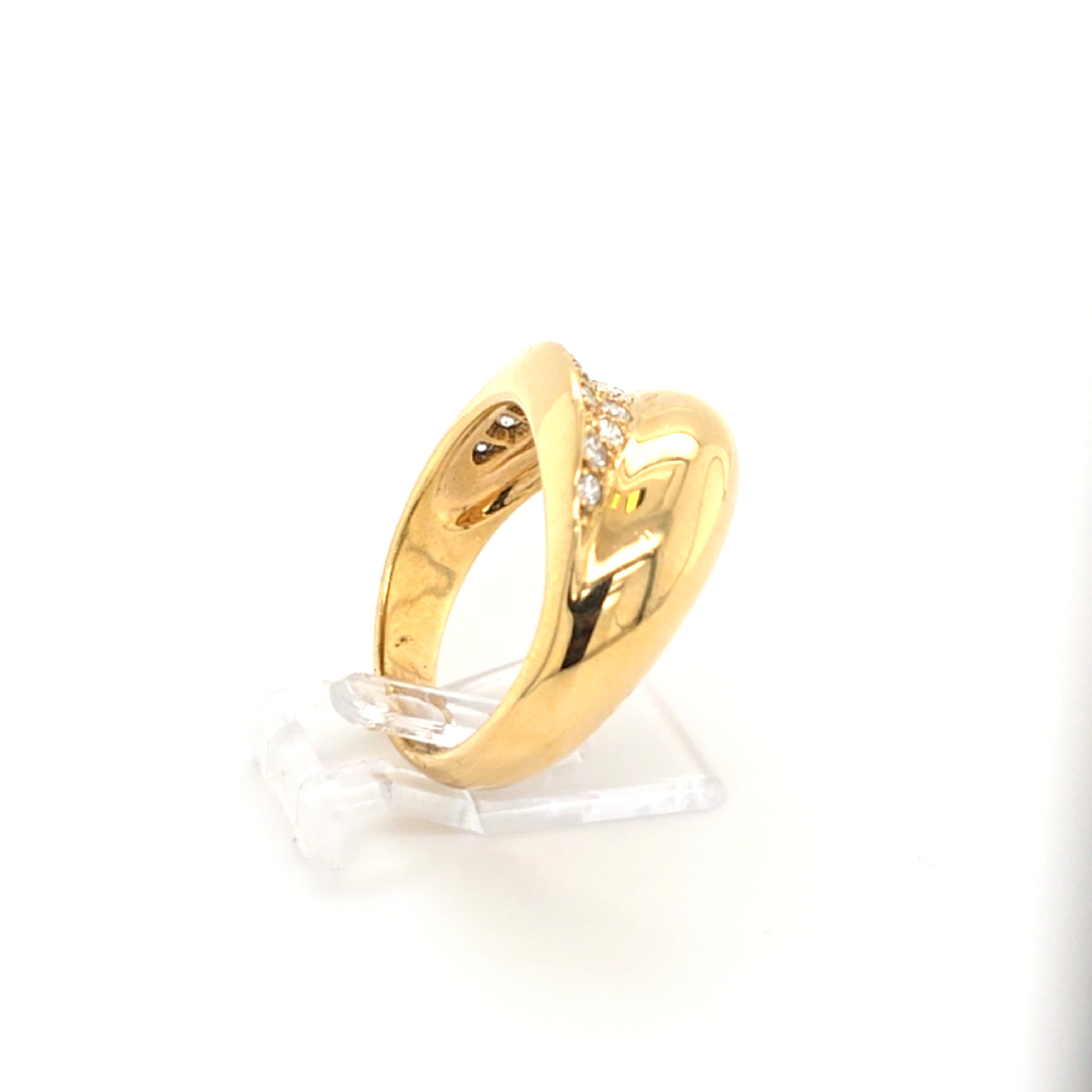 Damen Ring Gelb Gold 750/18 kt Brillanten *57,5* Schmuck 148420