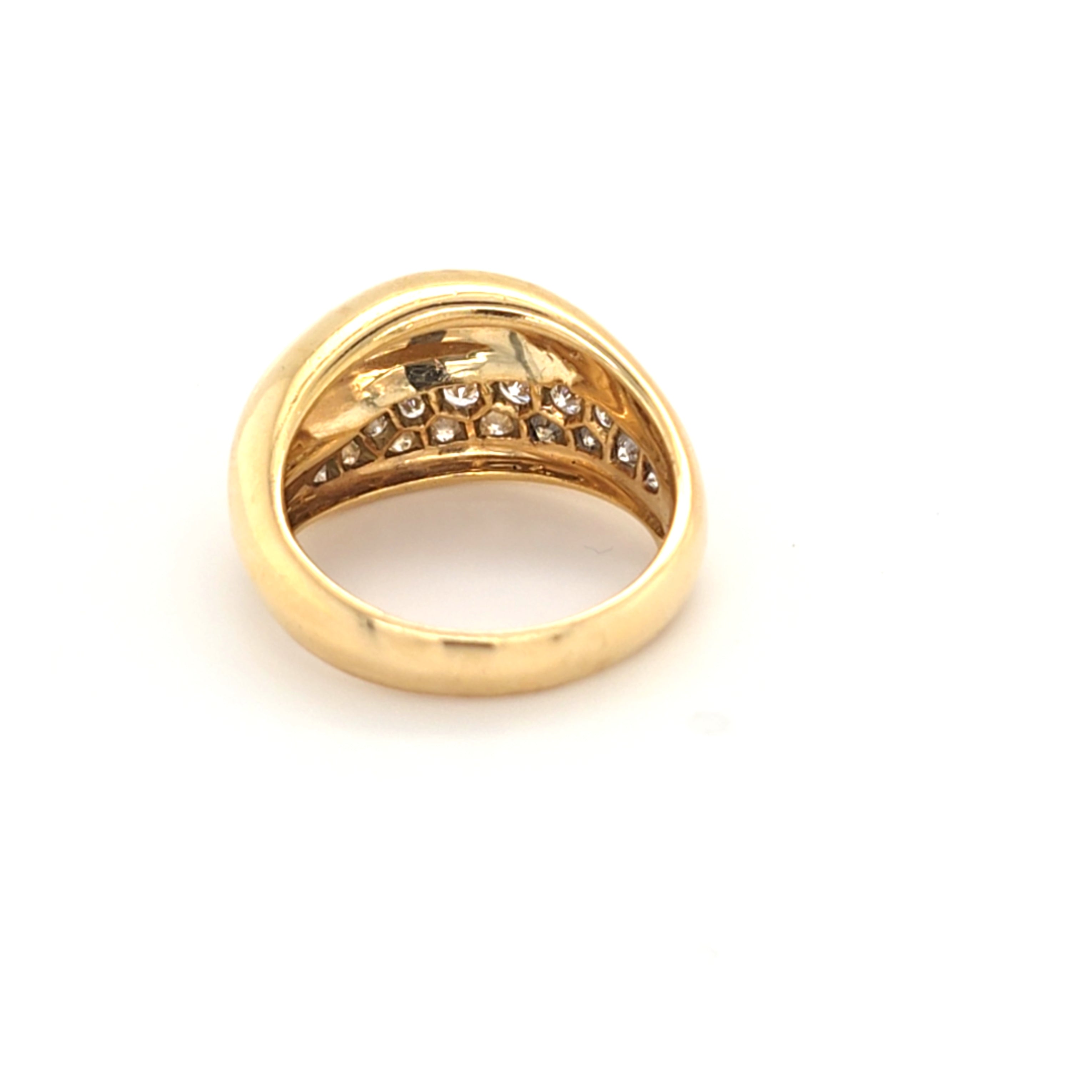 Damen Ring Gelb Gold 750/18 kt Brillanten *57,5* Schmuck 148420