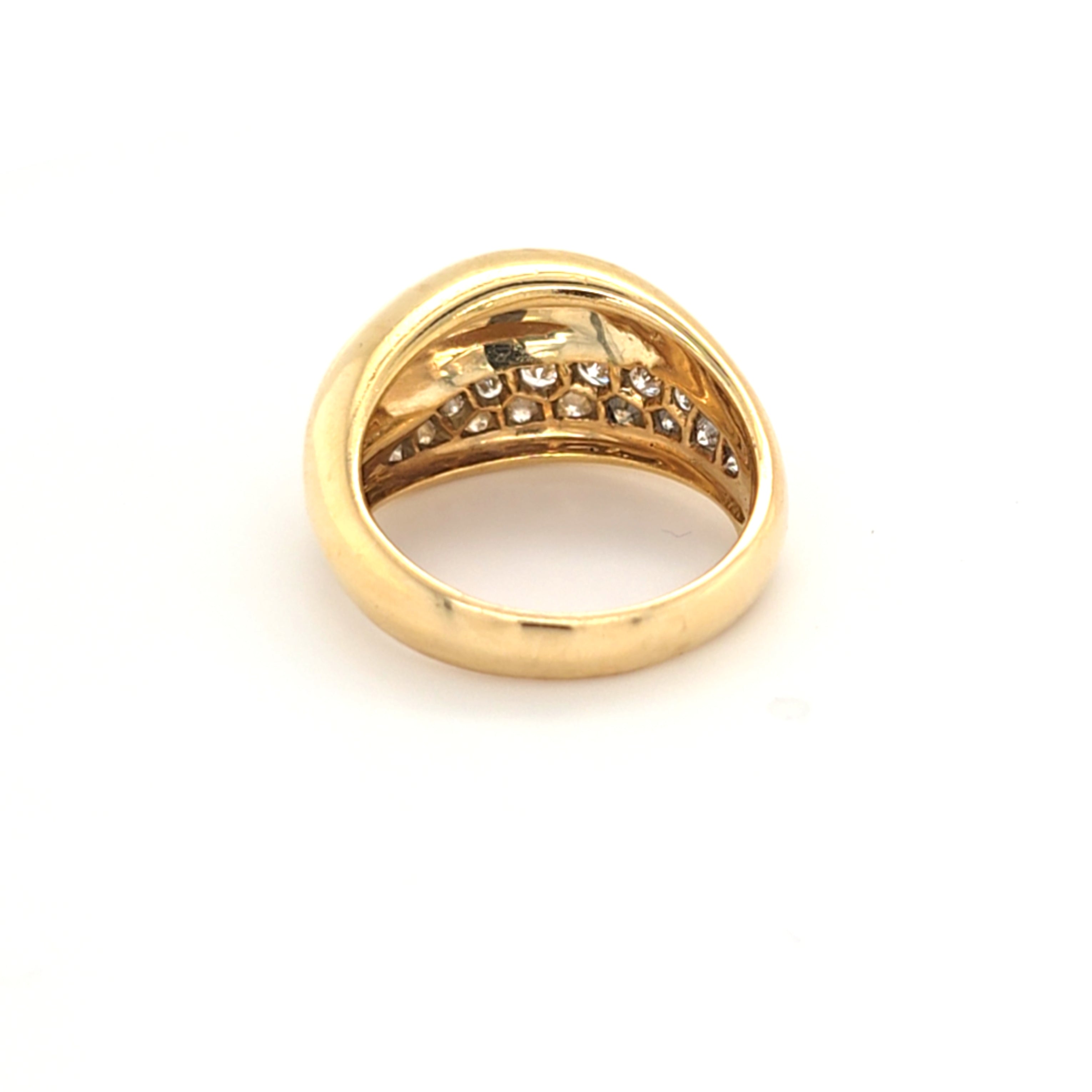 Damen Ring Gelb Gold 750/18 kt Brillanten *57,5* Schmuck 148420