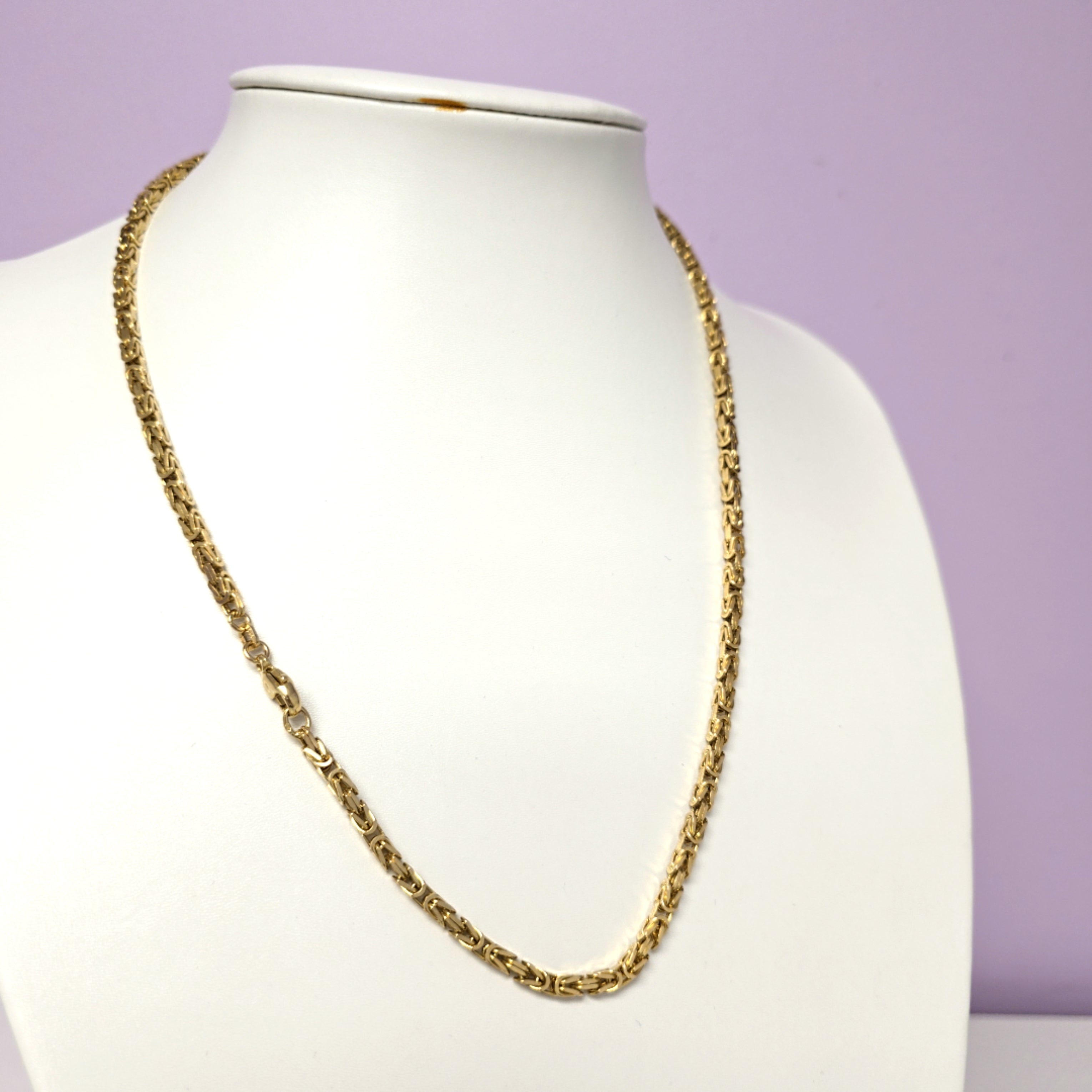Königs Kette Gelb Gold 585 Unisex Schmuck Geschenk