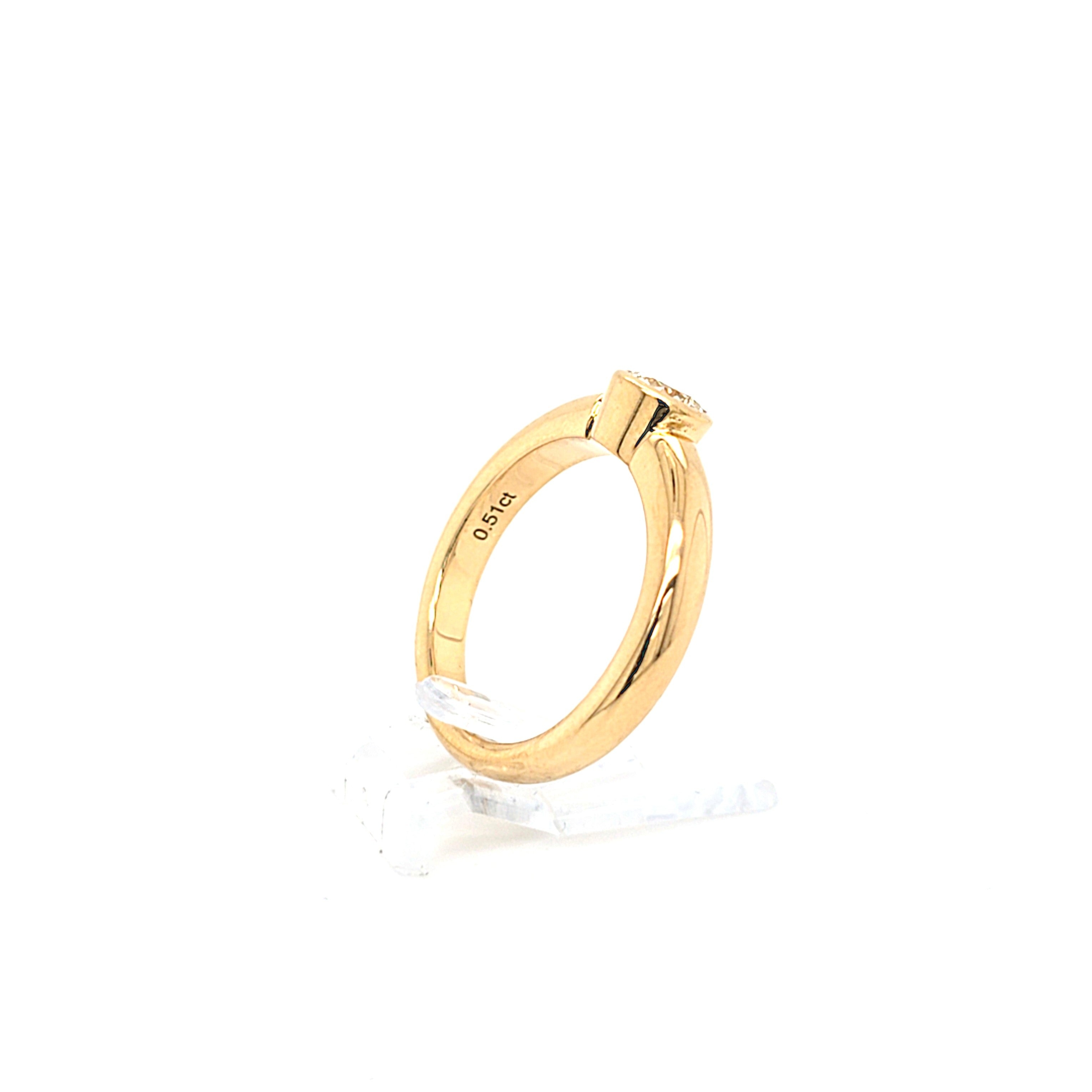 Ring Gold 750 18 kt Brillant 0,5 ct Damen Schmuck