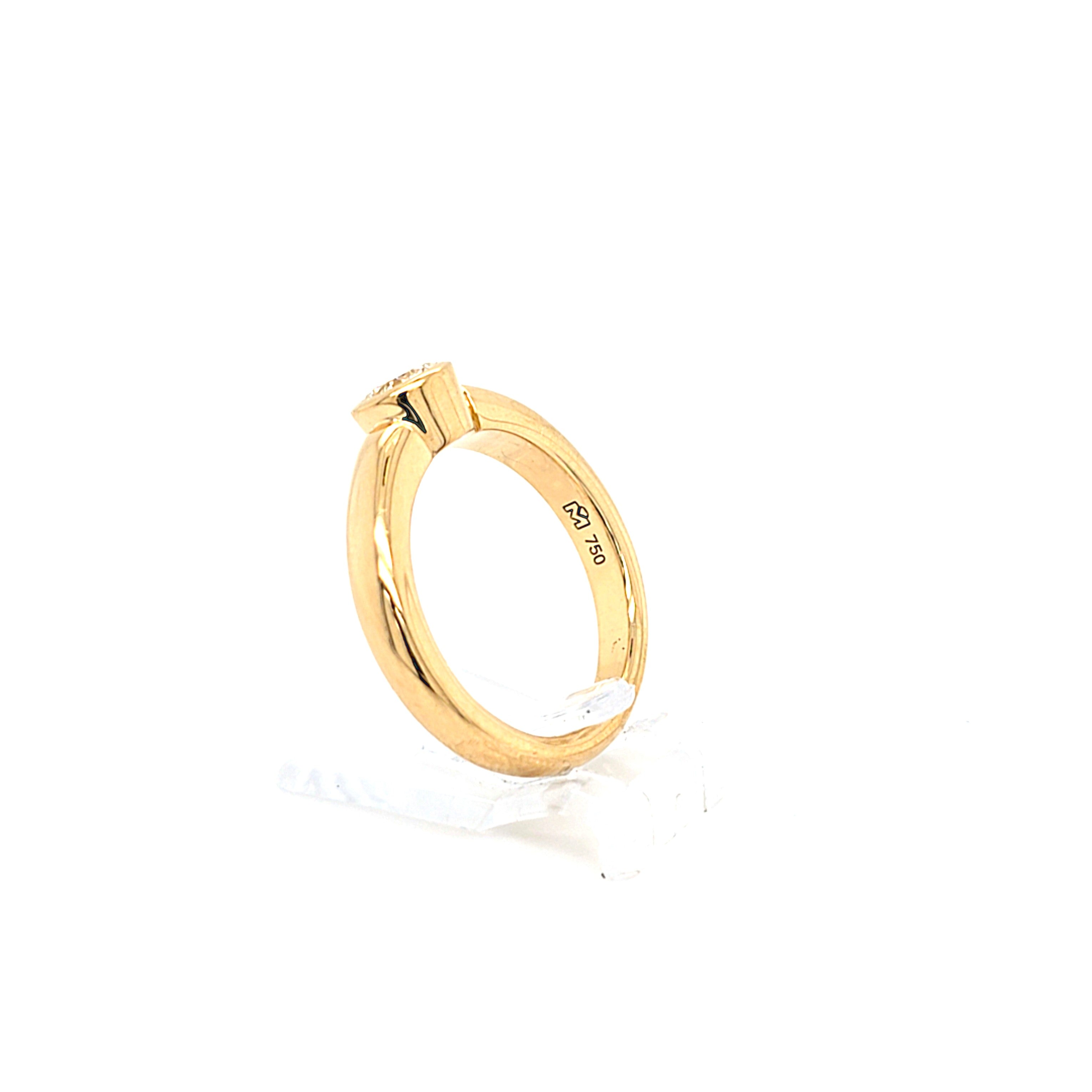 Ring Gold 750 18 kt Brillant 0,5 ct Damen Schmuck