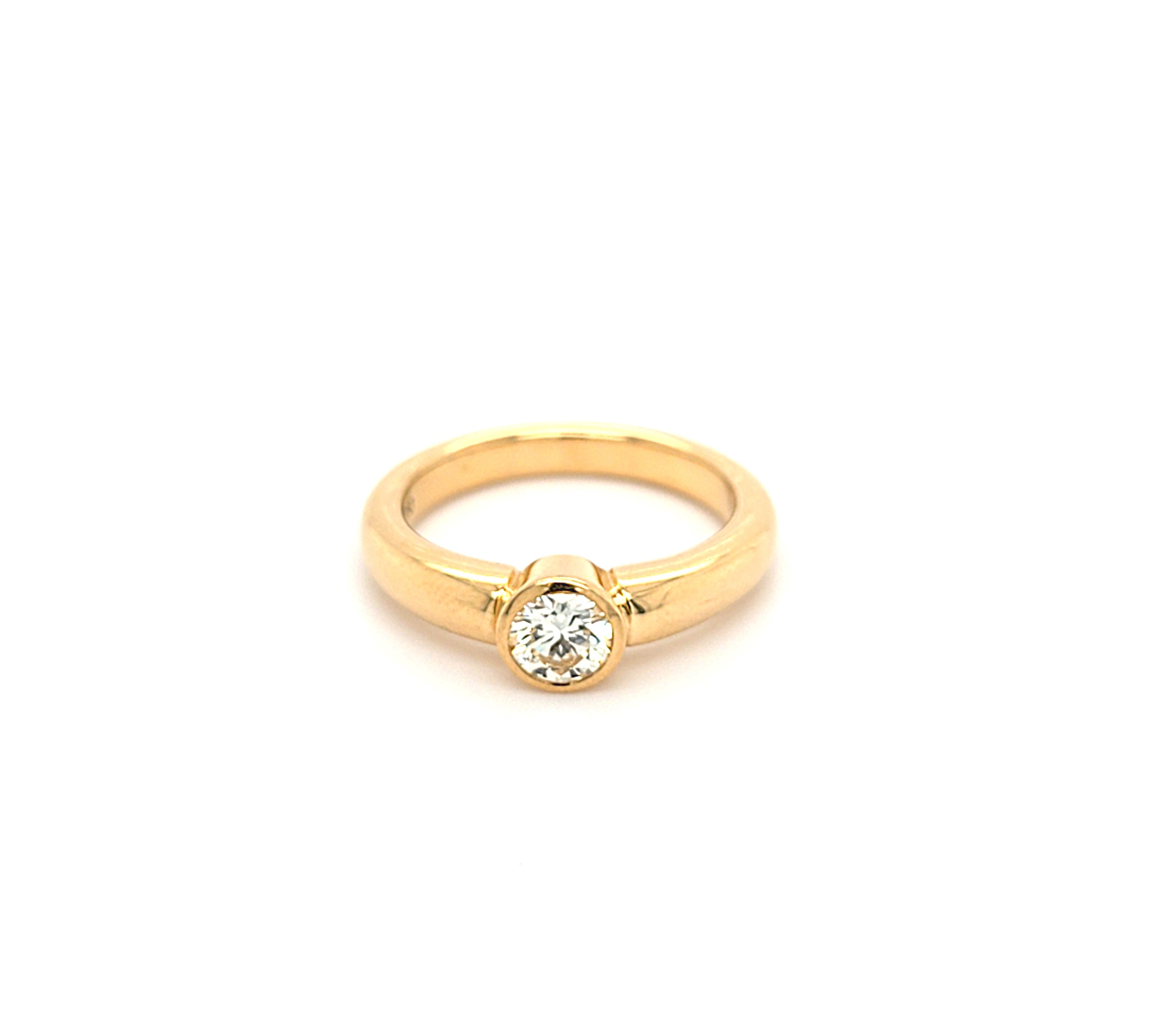 Ring Gold 750 18 kt Brillant 0,5 ct Damen Schmuck