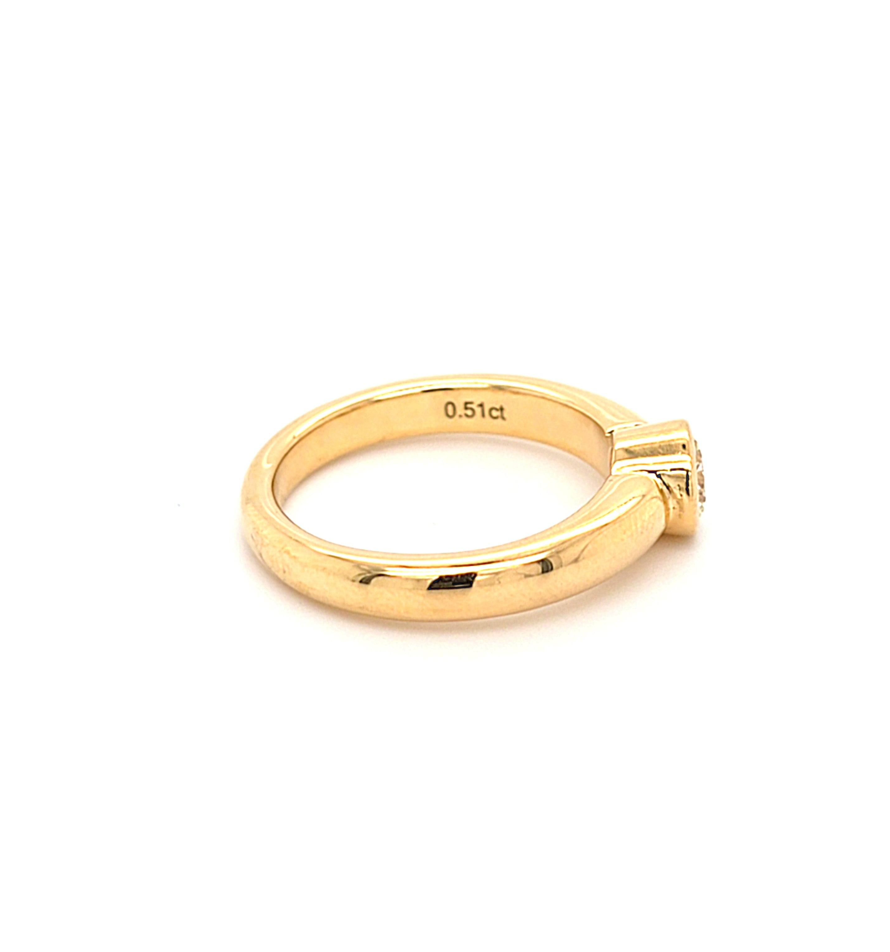 Ring Gold 750 18 kt Brillant 0,5 ct Damen Schmuck