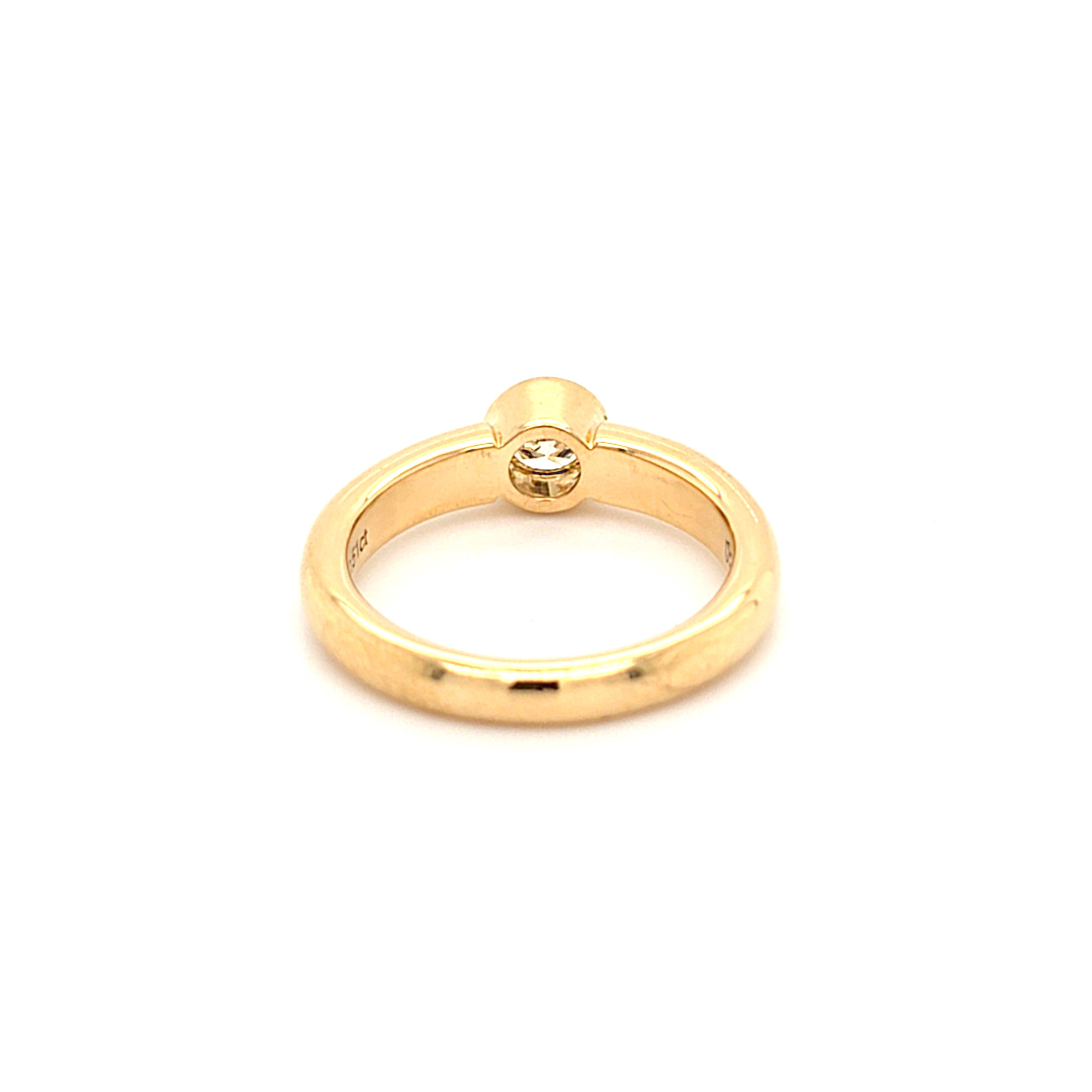 Ring Gold 750 18 kt Brillant 0,5 ct Damen Schmuck