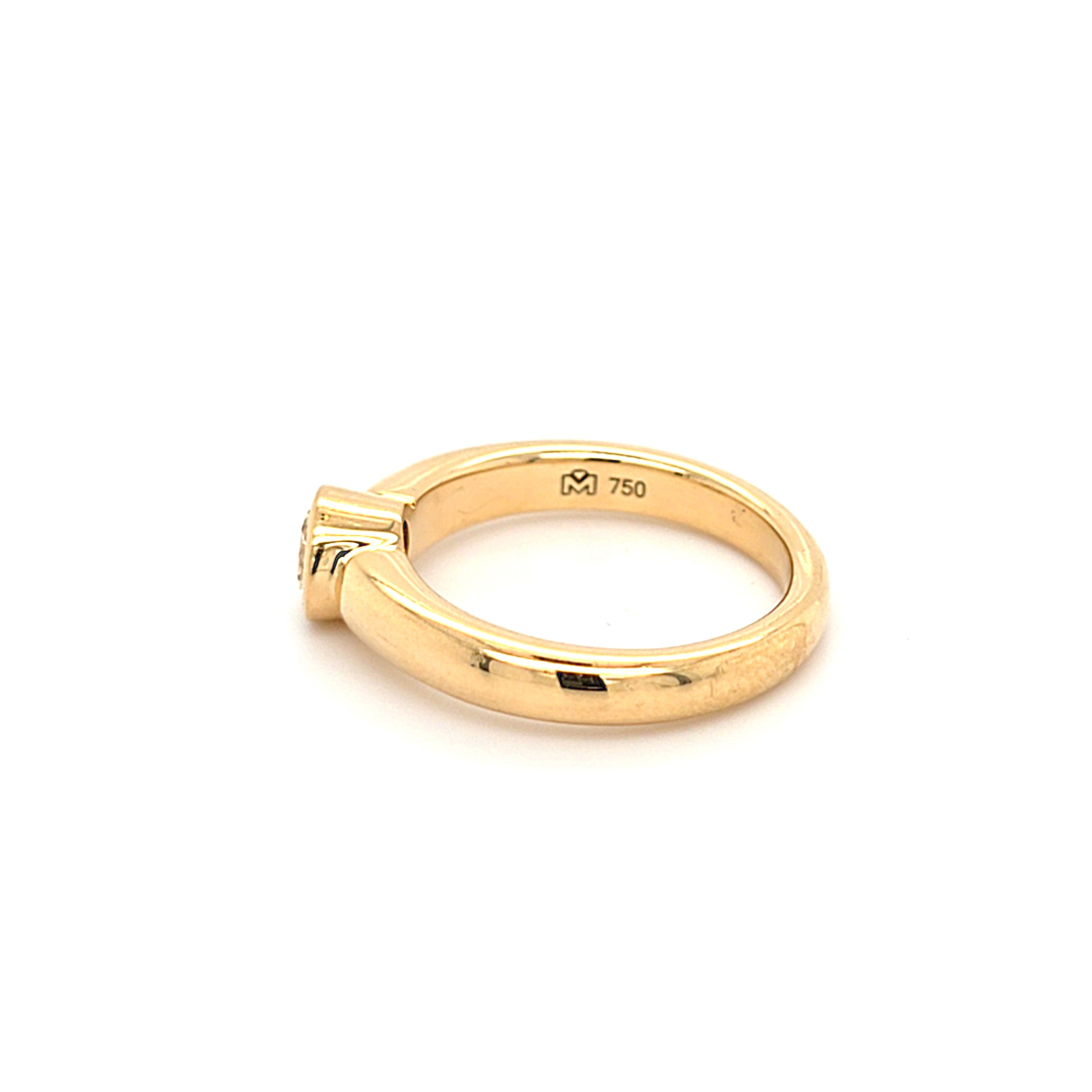 Ring Gold 750 18 kt Brillant 0,5 ct Damen Schmuck