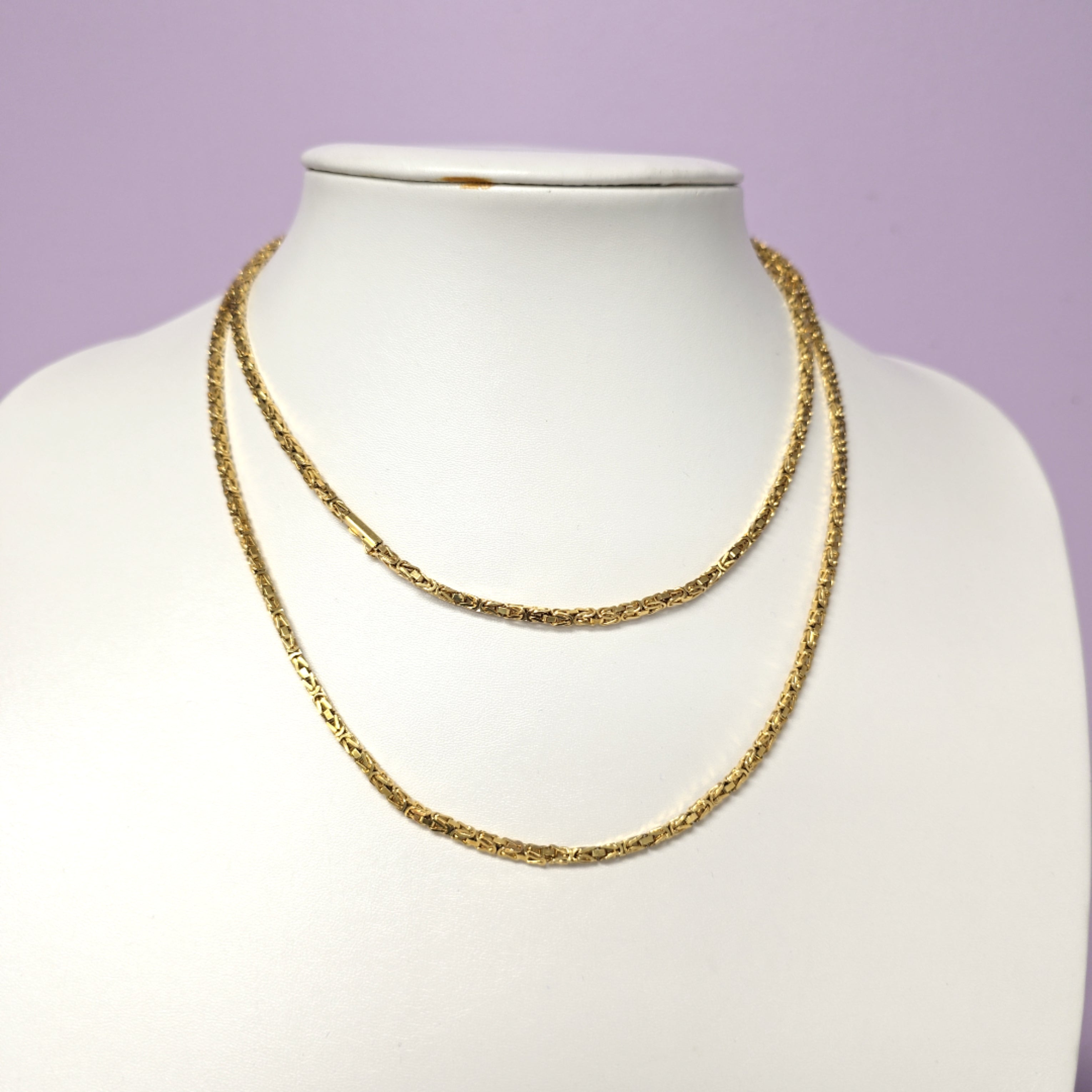 Königs Kette Gelb Gold 585 Unisex Schmuck Geschenk