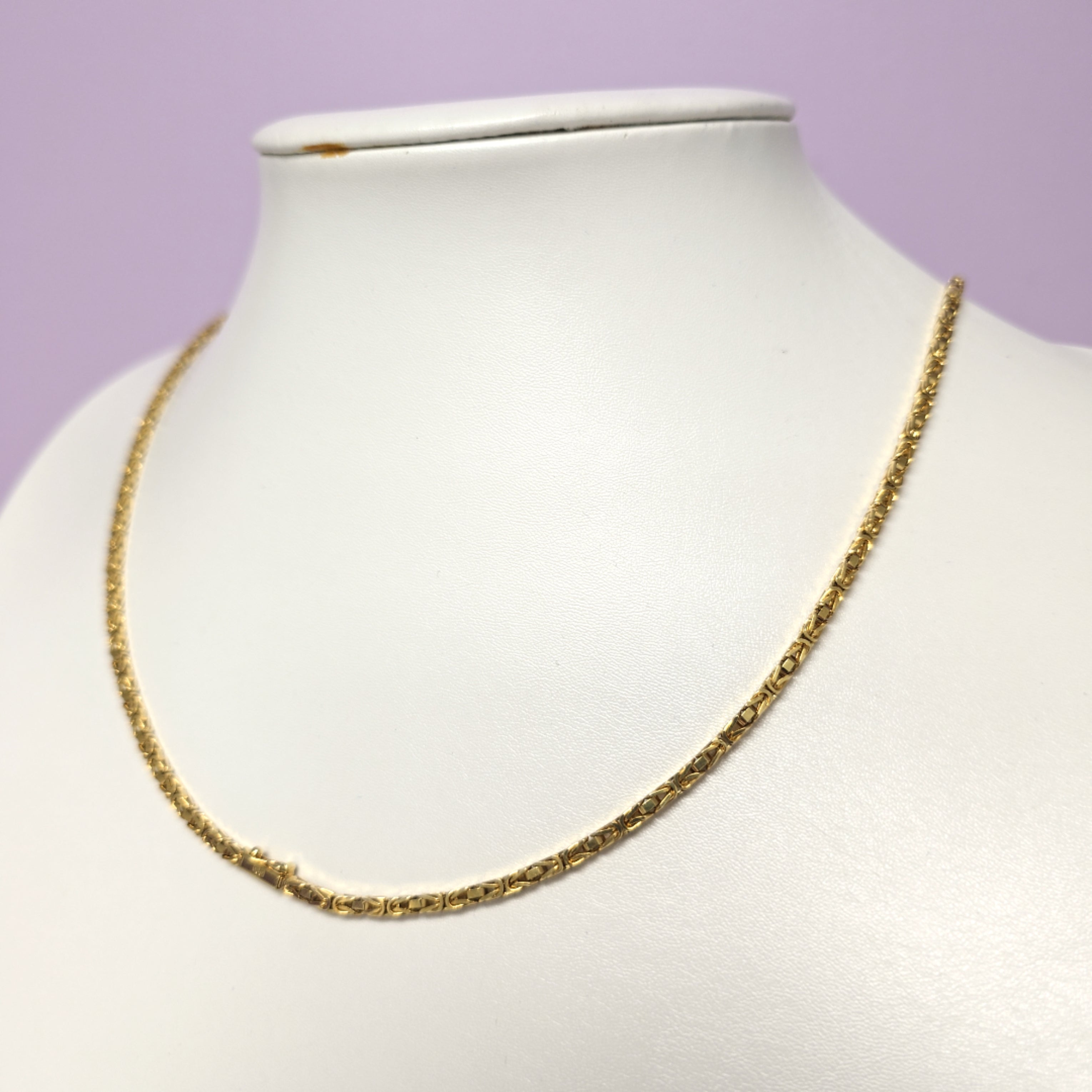 Königs Kette Gelb Gold 585 Unisex Schmuck Geschenk