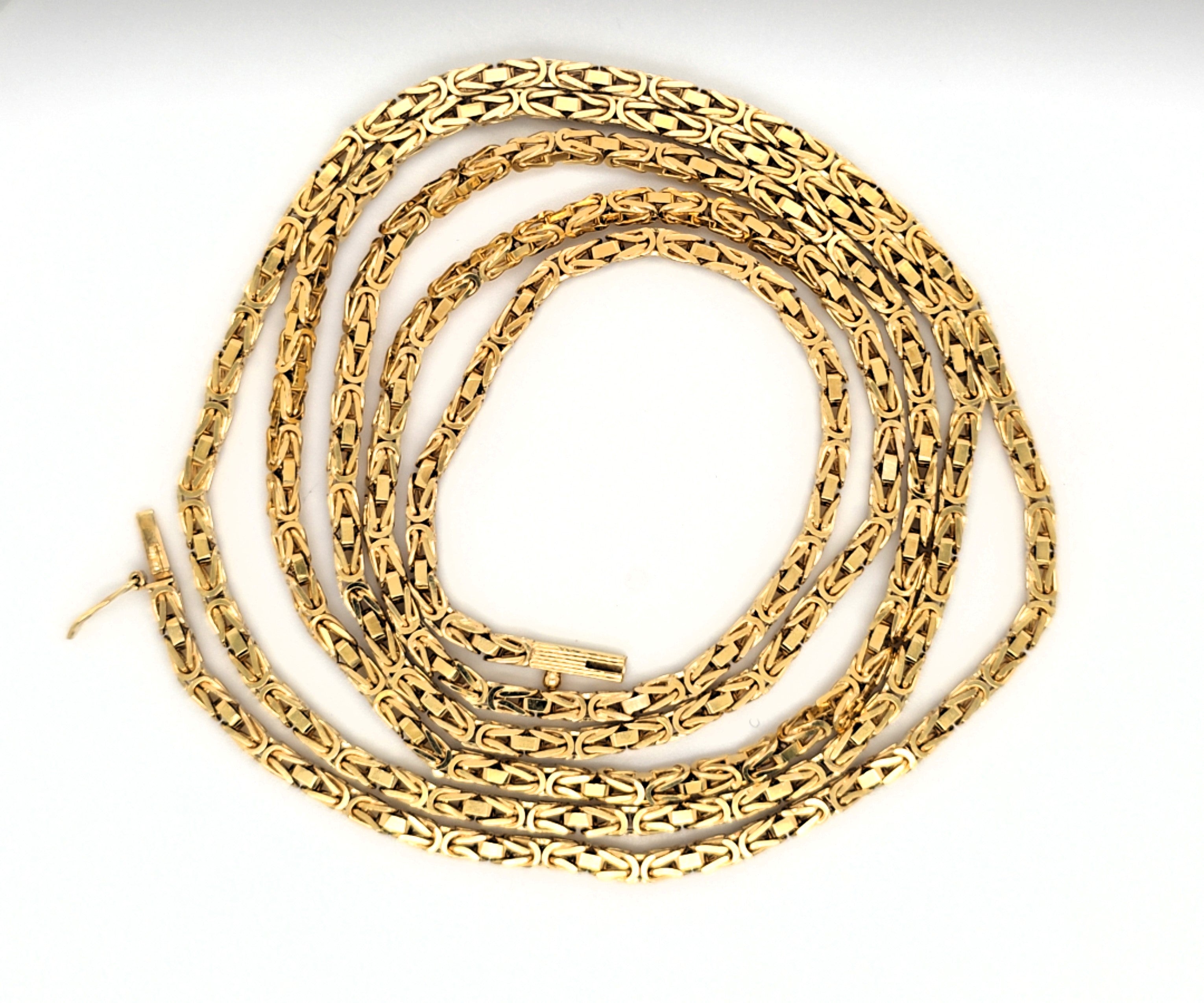 Königs Kette Gelb Gold 585 Unisex Schmuck Geschenk