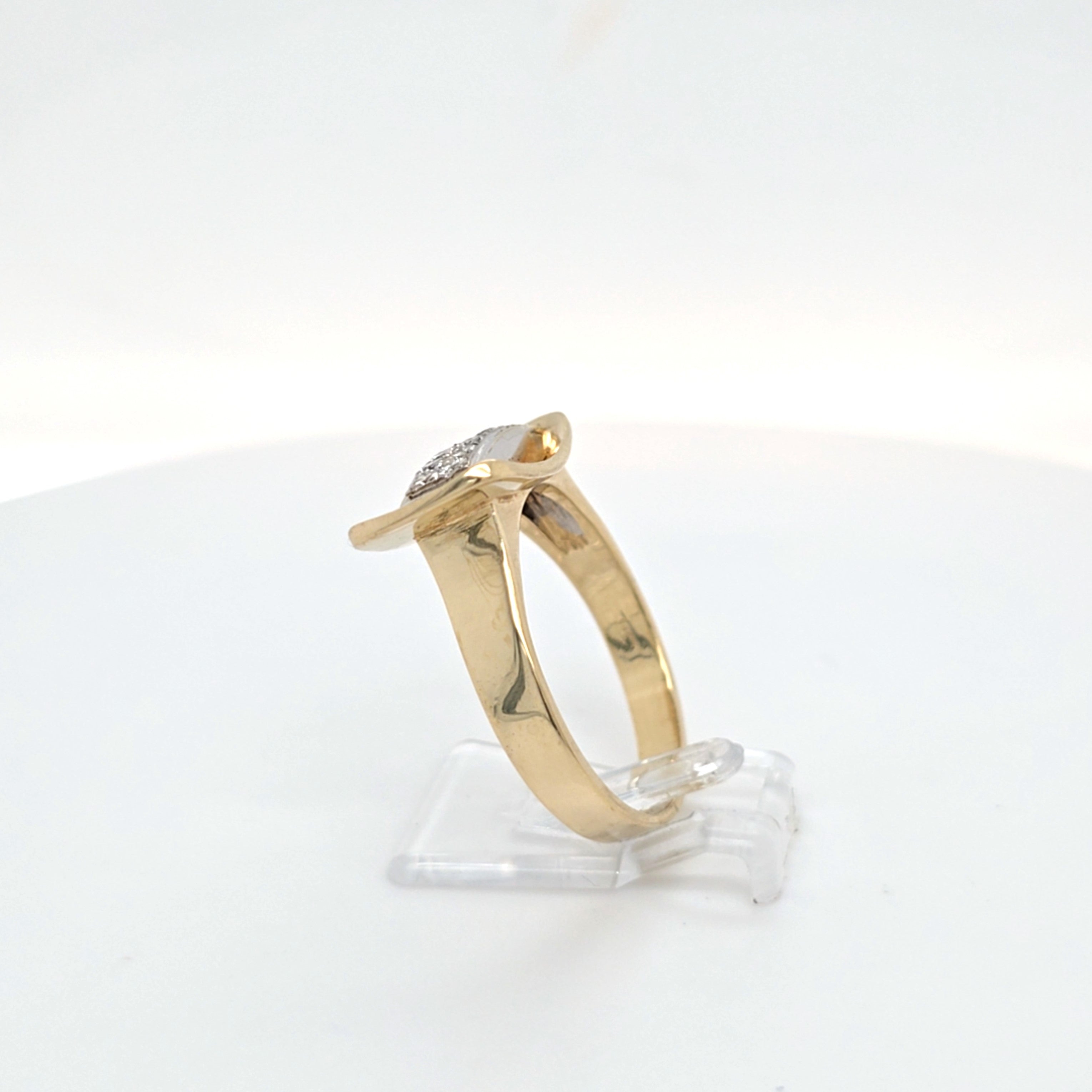 Ring Gelb Weiß Gold 585 Brillanten Damen Schmuck Geschenk