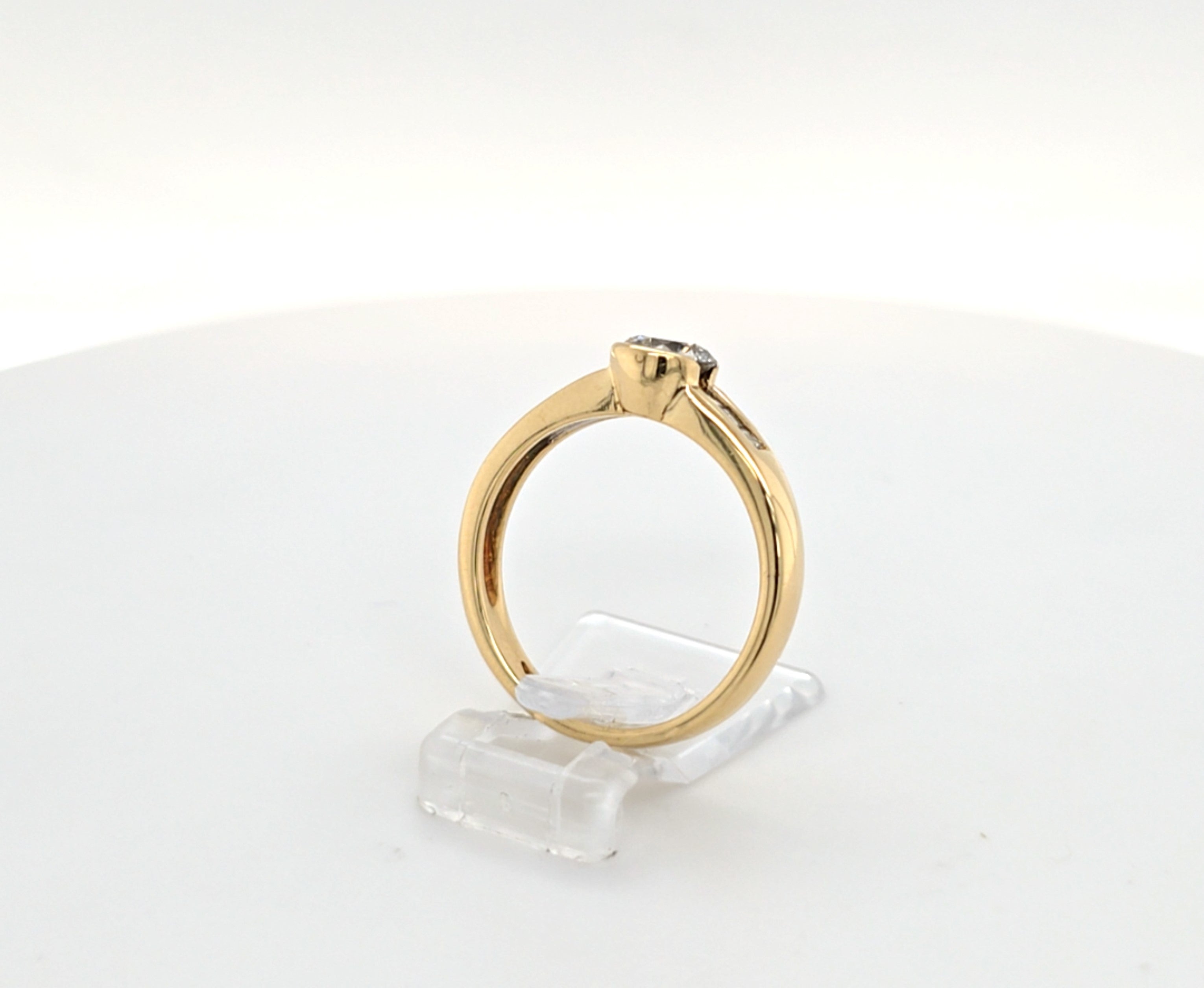 Ring Gelb Gold 585 Brillant Diamanten Schmuck Damen