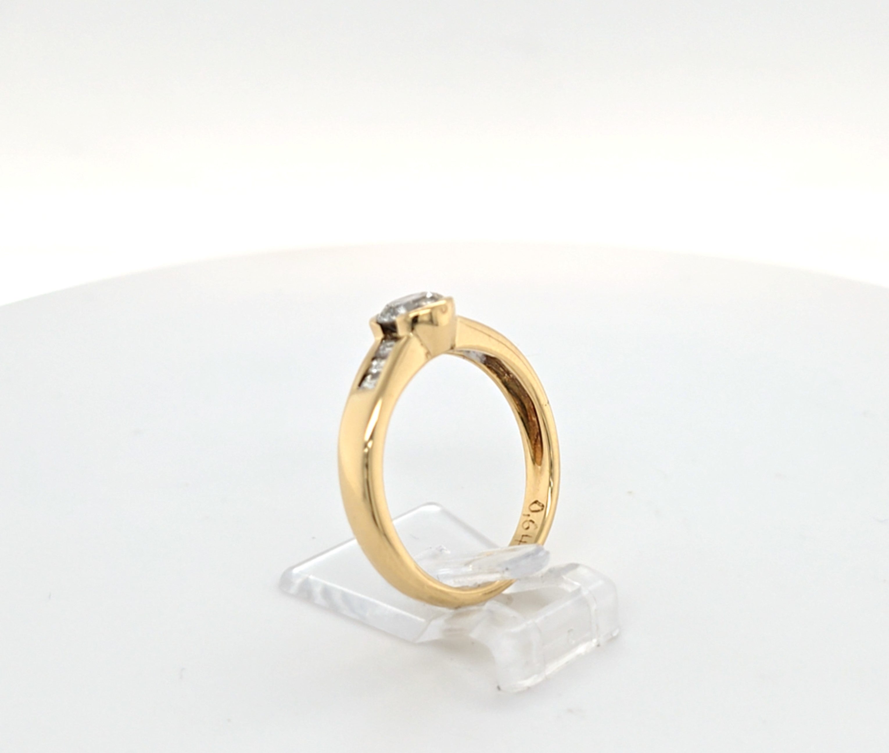 Ring Gelb Gold 585 Brillant Diamanten Schmuck Damen