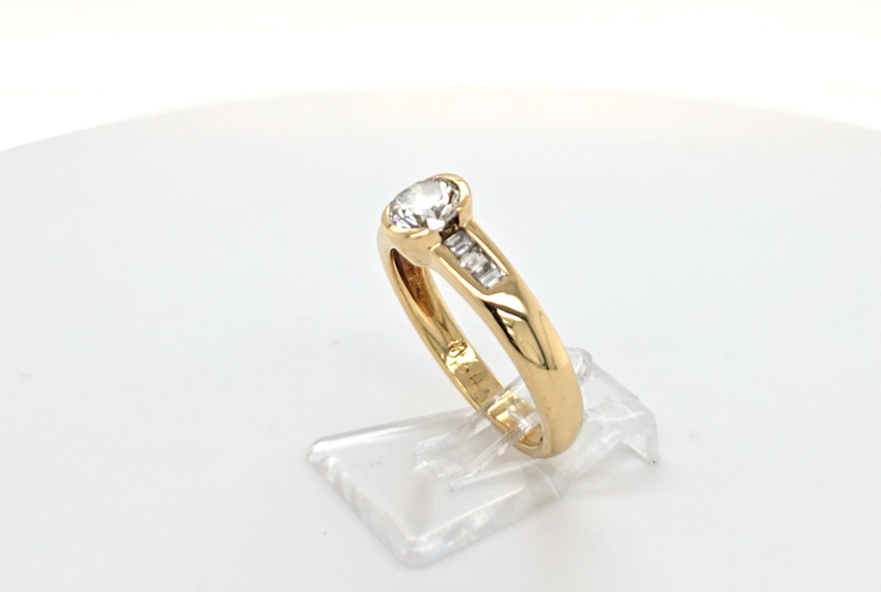 Ring Gelb Gold 585 Brillant Diamanten Schmuck Damen
