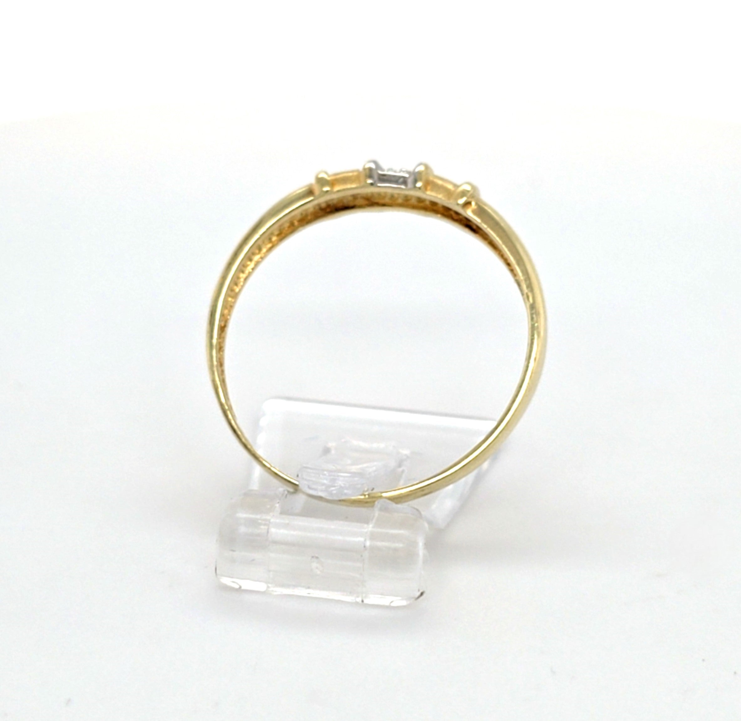 Ring Gelb Weiß Gold 585 Zirkonia Damen
