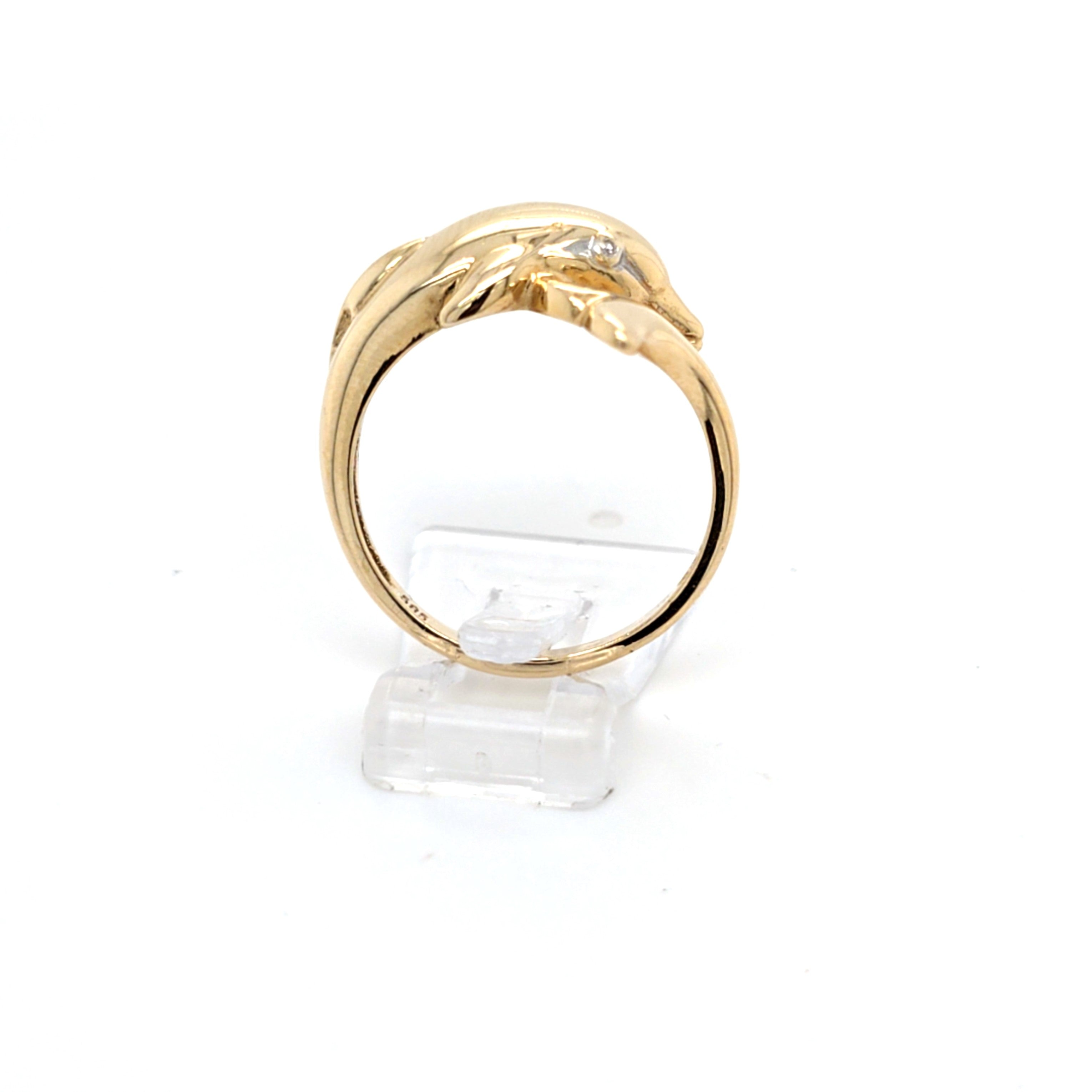 Damen Ring Gelbgold Weißgold 585 14 kt Diamanten *55* Schmuck