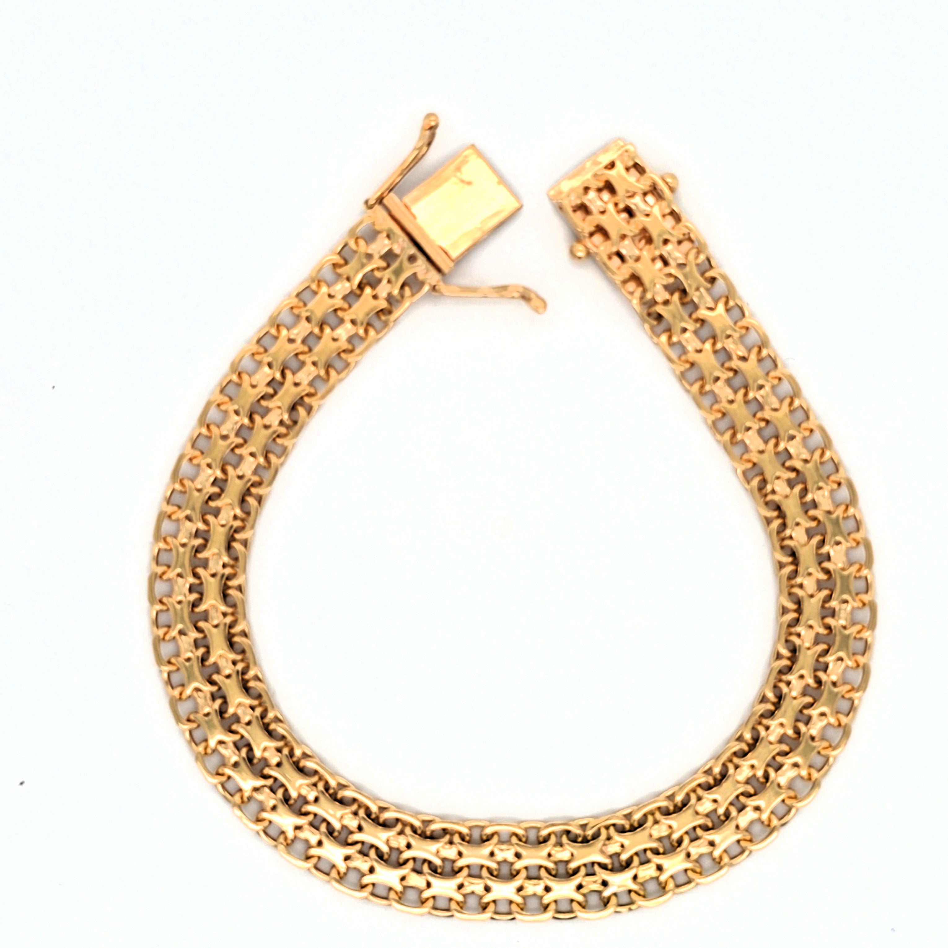 Armband Gelb Gold 750 Damen Schmuck 18 cm