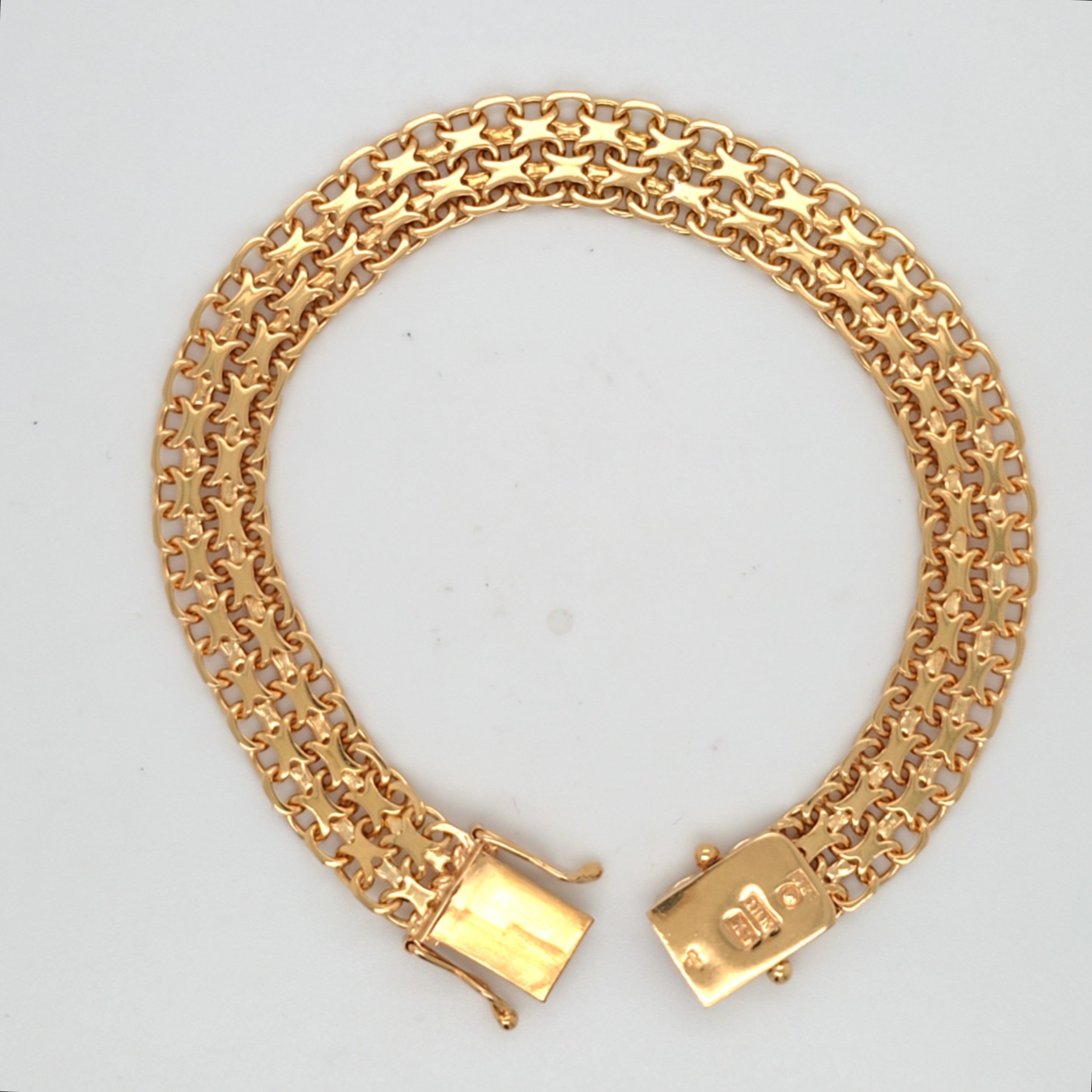 Armband Gelb Gold 750 Damen Schmuck 18 cm