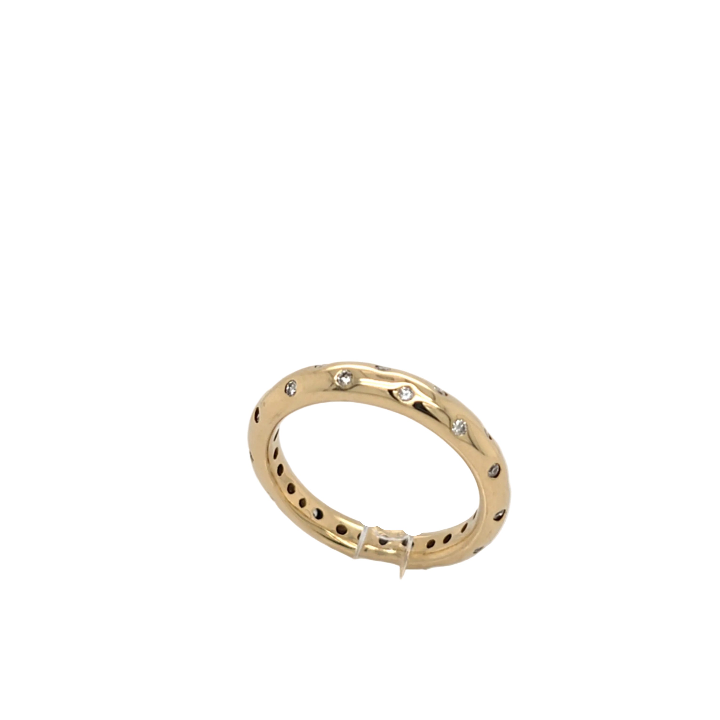 Damen Ring Gold 750 18 kt Brillanten *52*