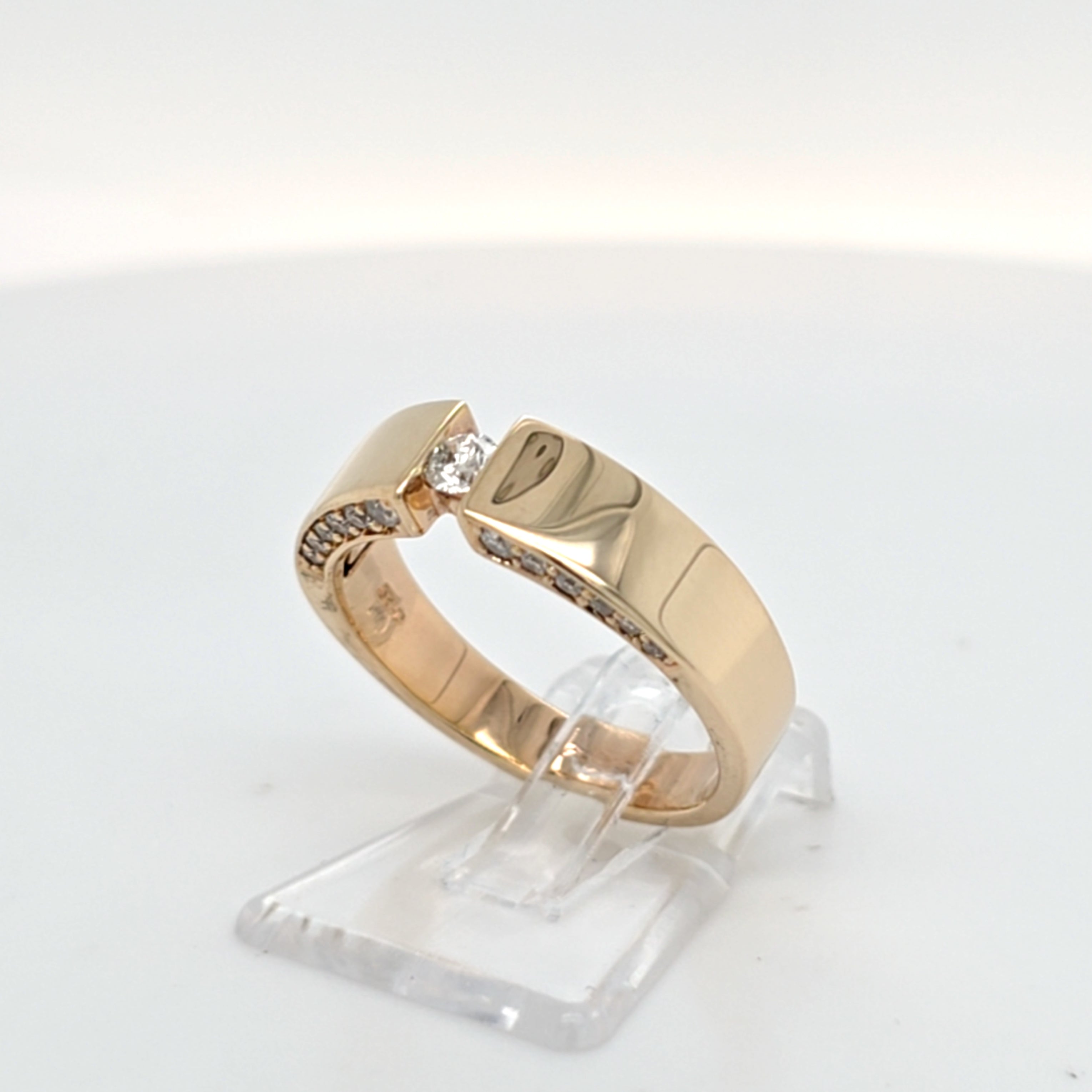 Christ Ring Gelb Gold 333 Brillanten Damen Schmuck