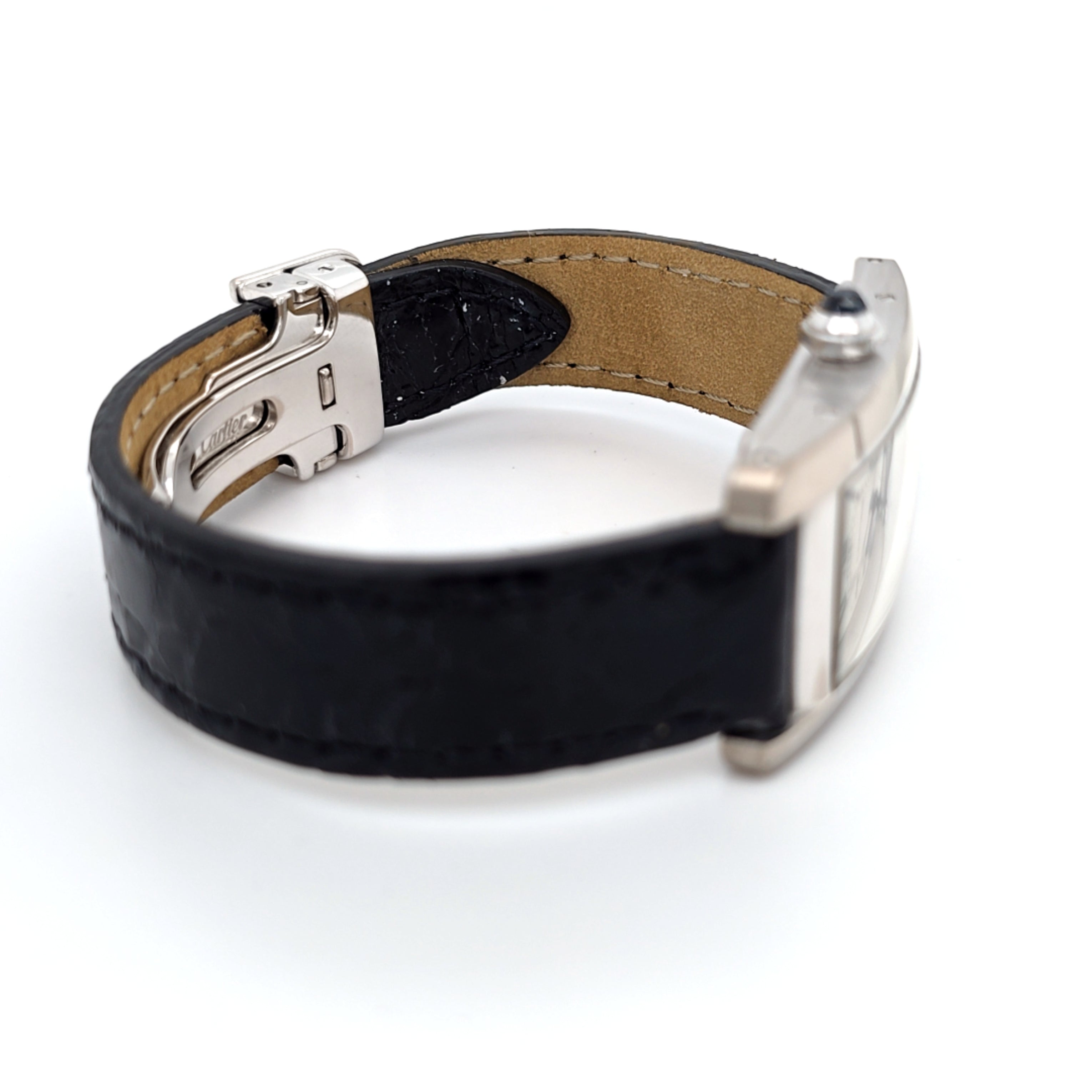 Cartier Tank Americaine Weiß Gold 750 Ref: 1726 Full-Set BJ. 99