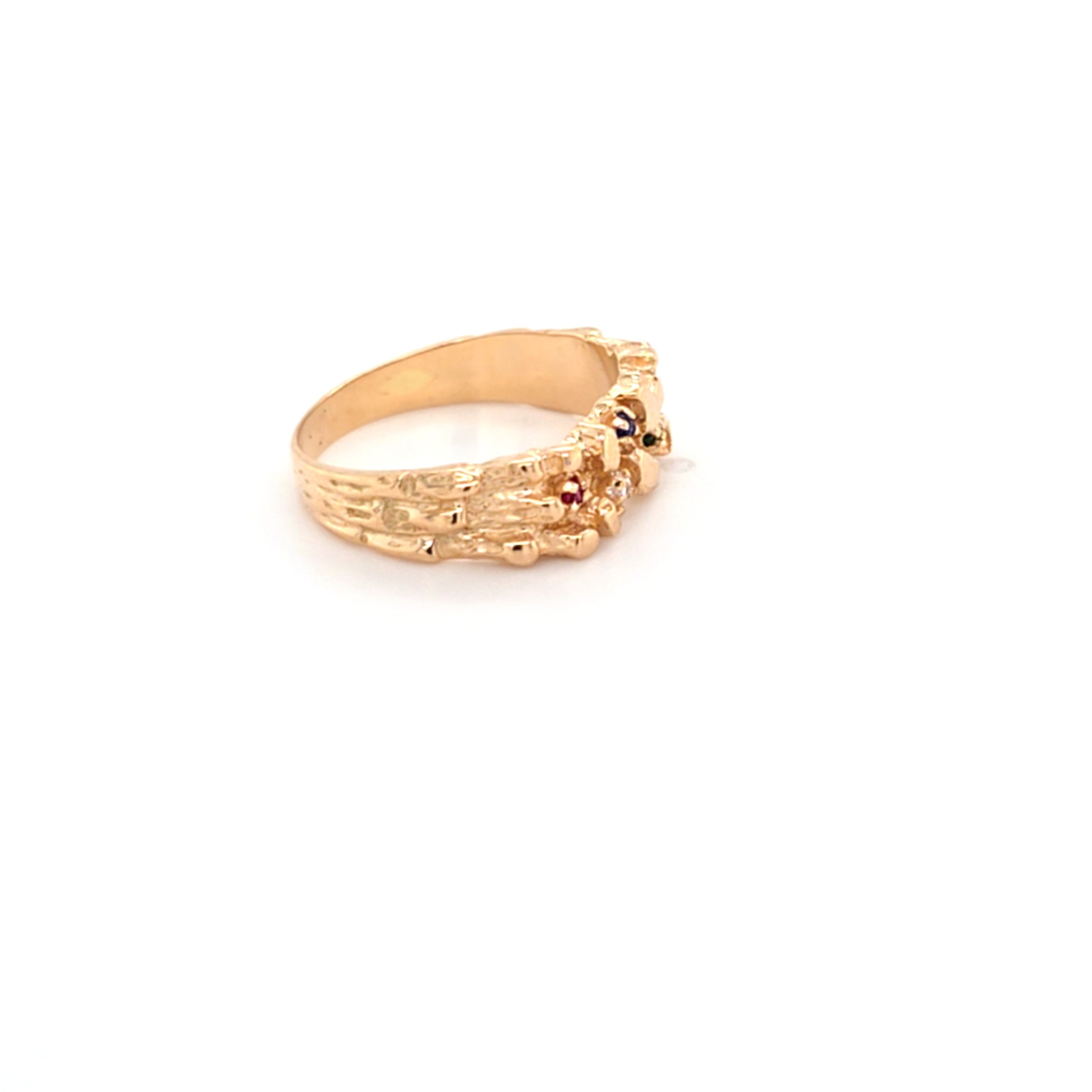 Damen Ring Gold 585 Bunte Schmucksteine Zirkonia *56*