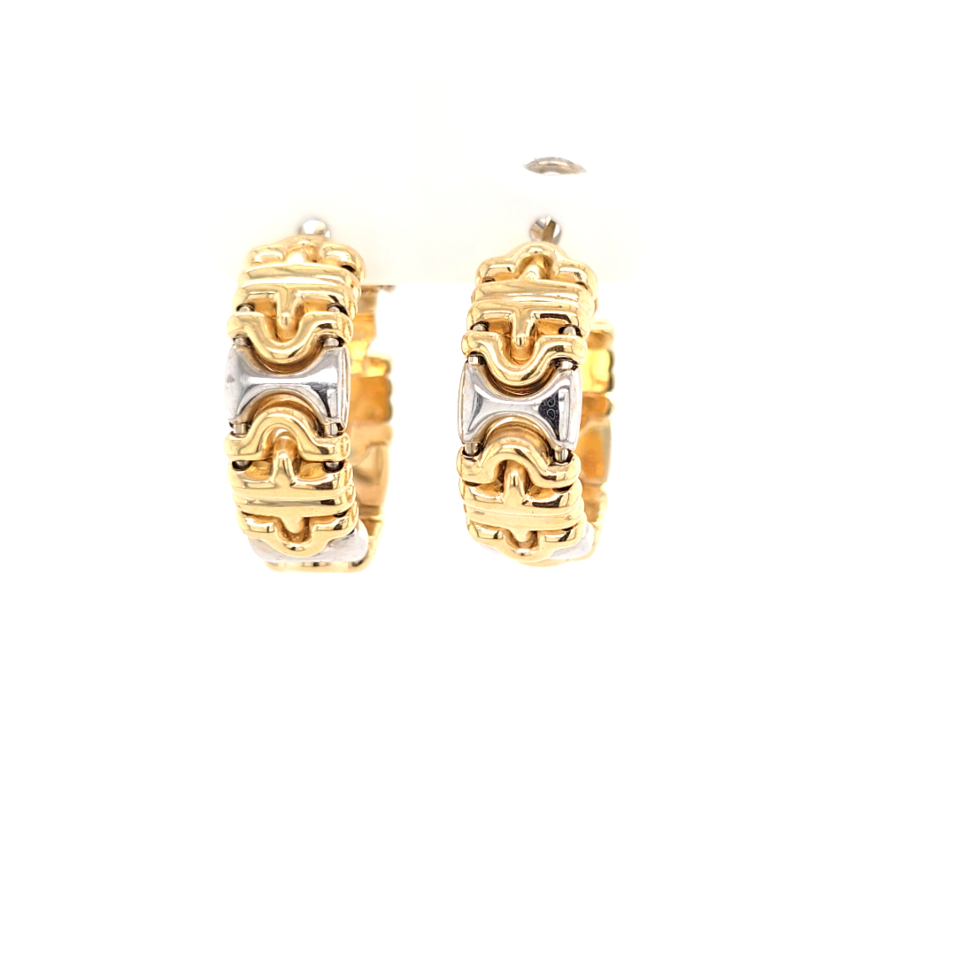 Damen Ohrringe Creolen Gold 585 14 ct Stecker Clip