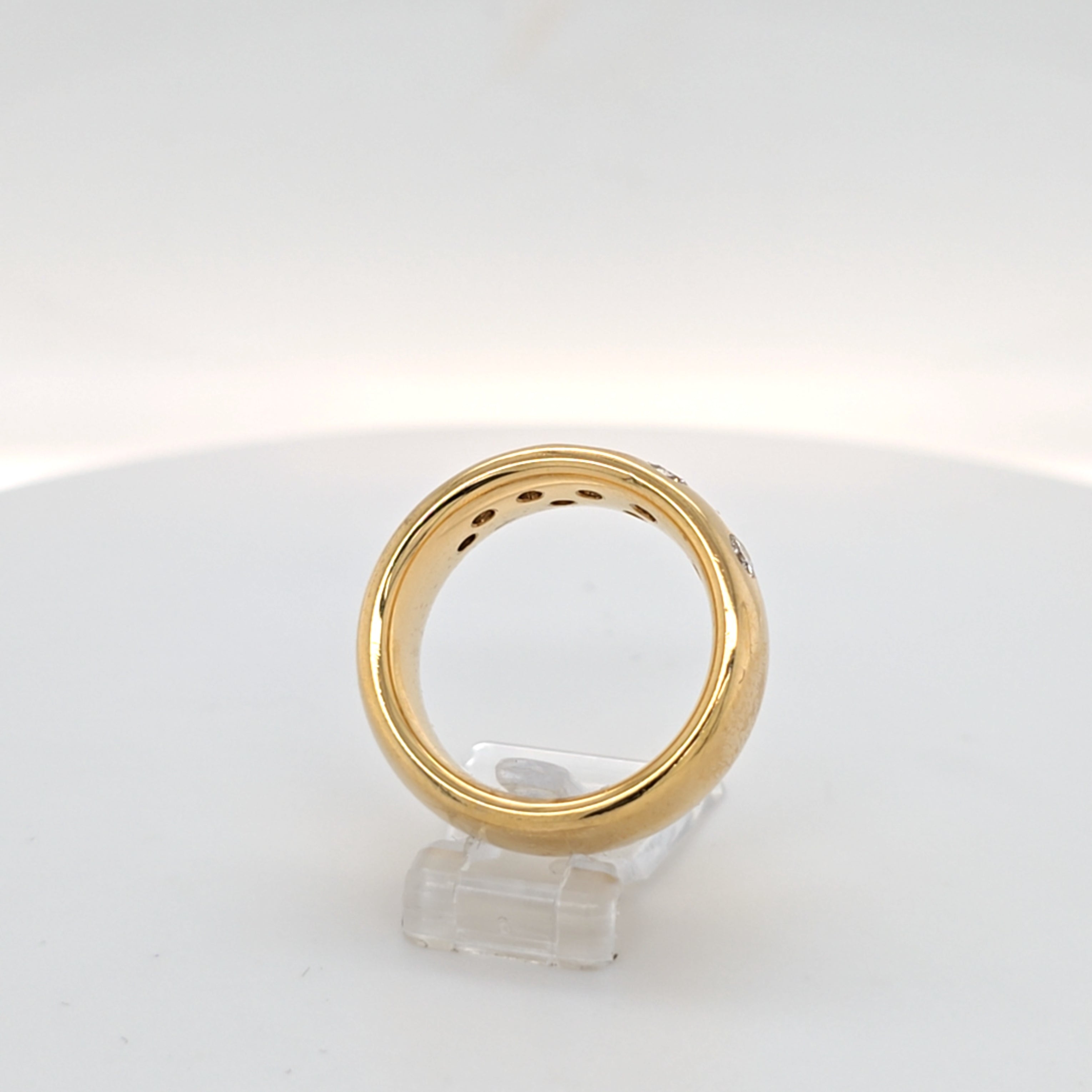 Ring Gelb Gold 750 Diamaten Brillanten Schmuck Damen