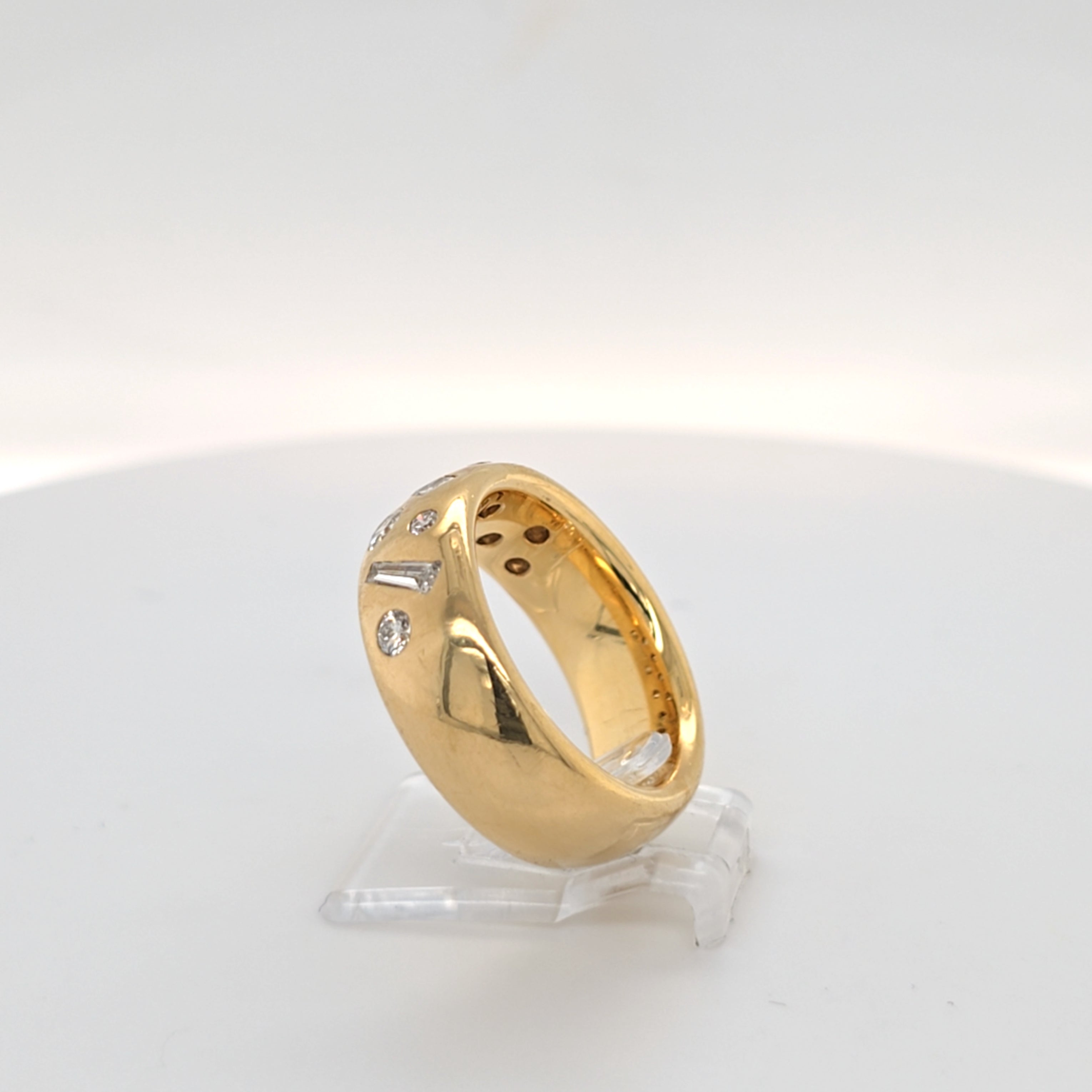 Ring Gelb Gold 750 Diamaten Brillanten Schmuck Damen