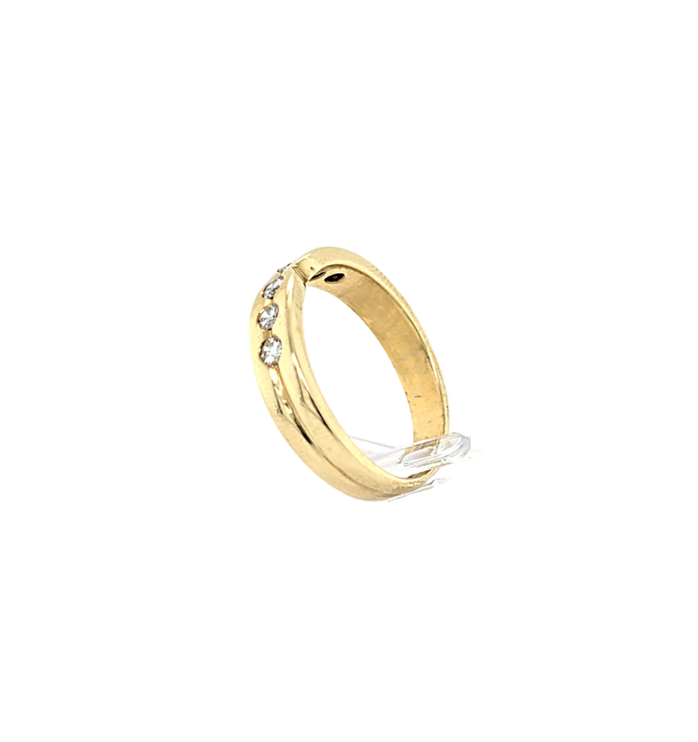 Damenring Gold 585 14kt. 6 Brillanten je ca. 0,05ct. *61*