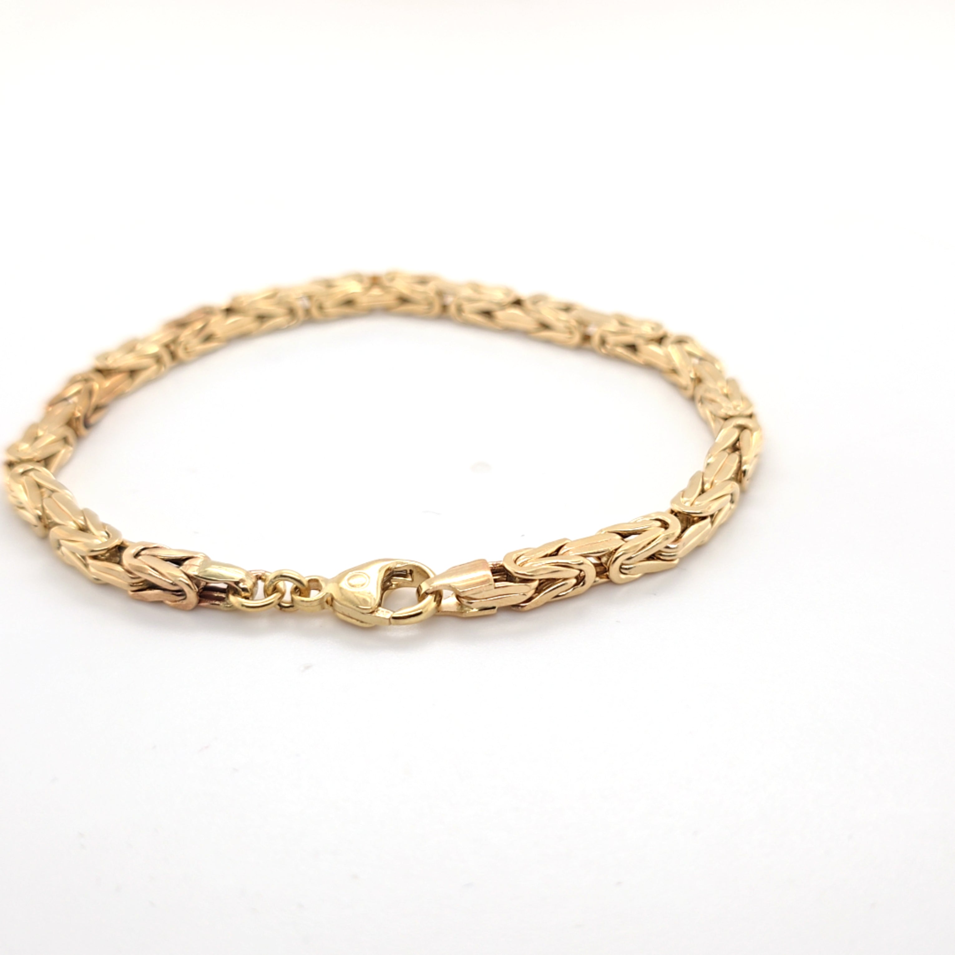 Königskettenarmband Gelb Gold 585 14 kt. 19,5 cm Unisex