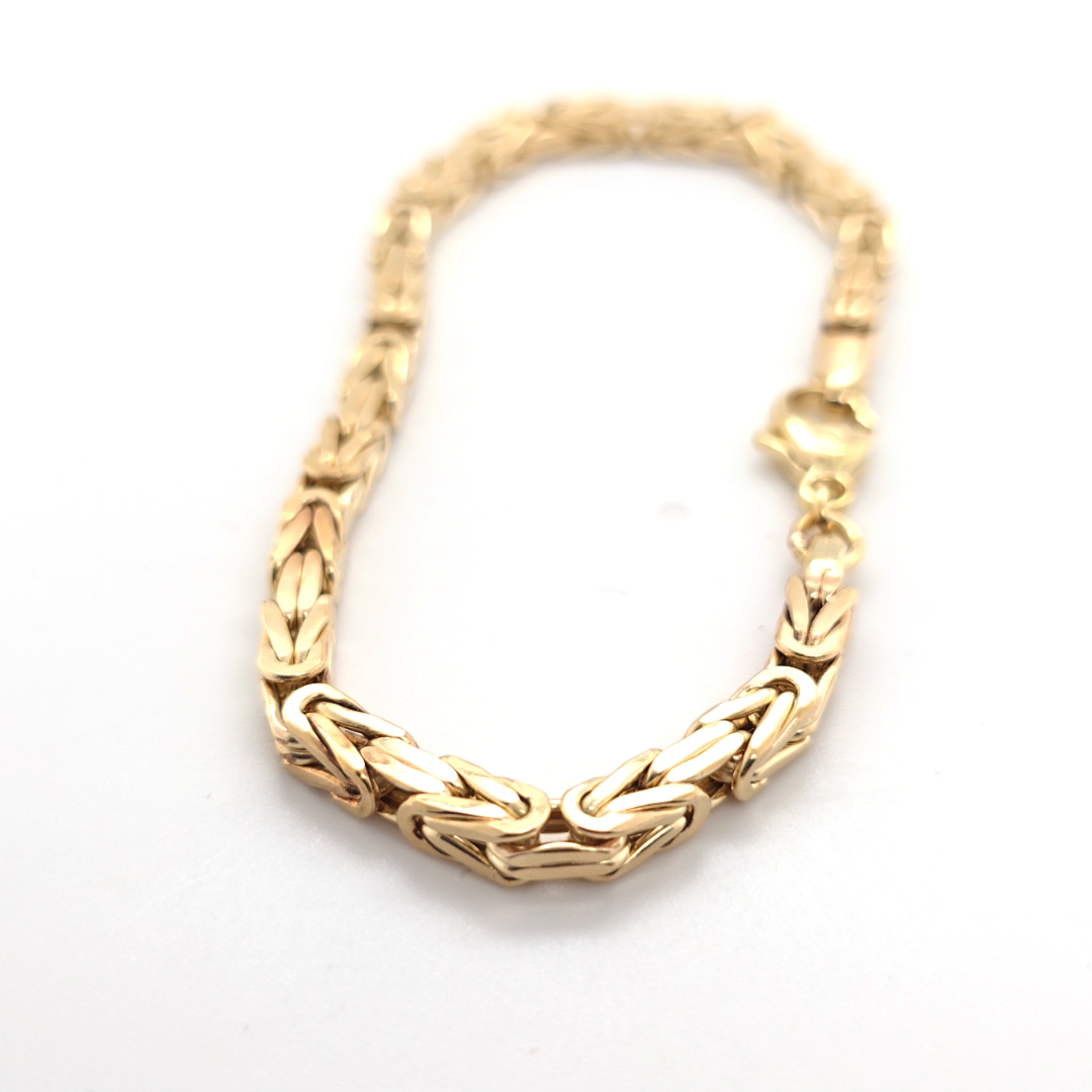 Königskettenarmband Gelb Gold 585 14 kt. 19,5 cm Unisex 216198
