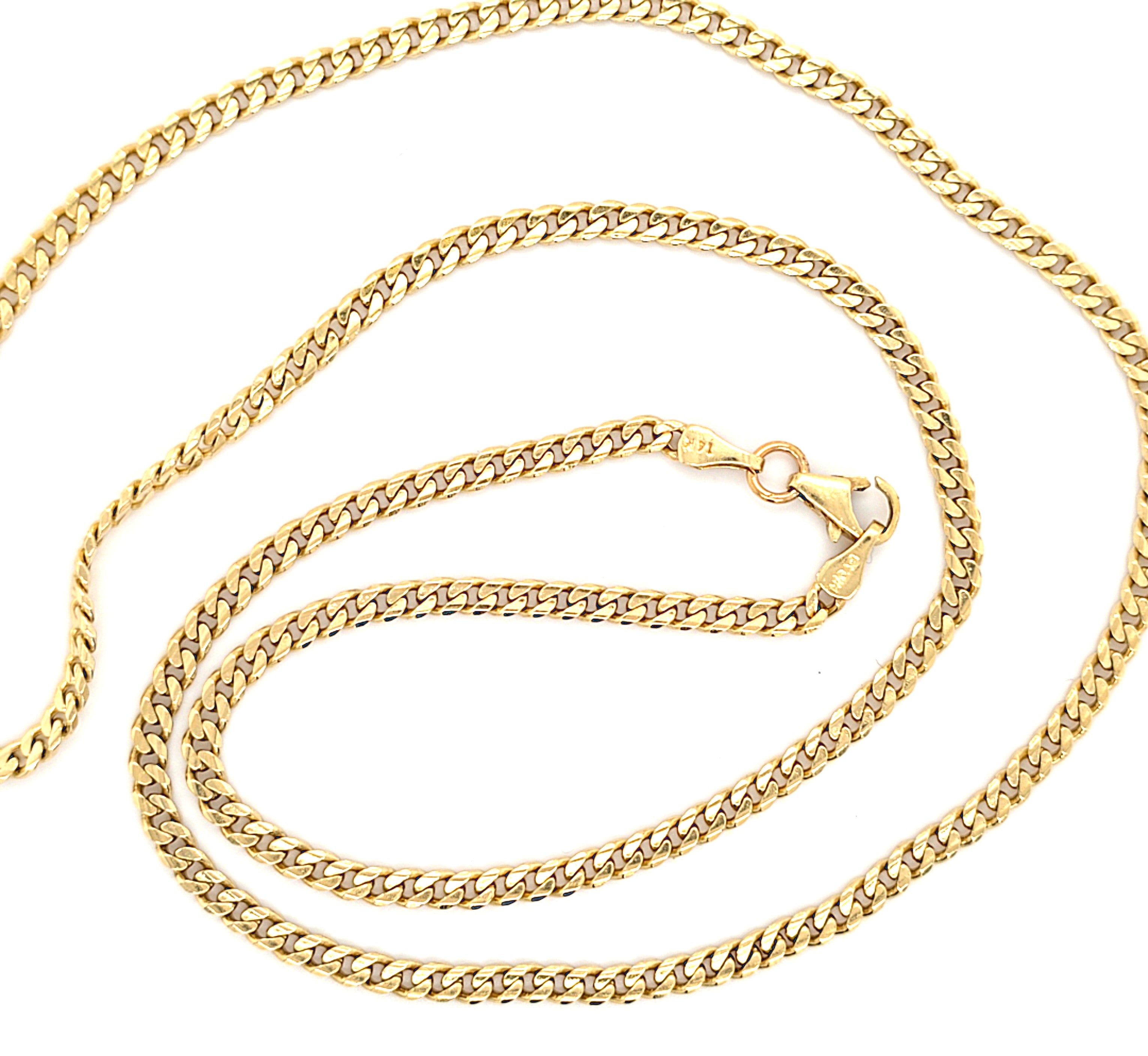 Panzerkette Gelbgold 585 14 kt Massiv Herren Schmuck 211508