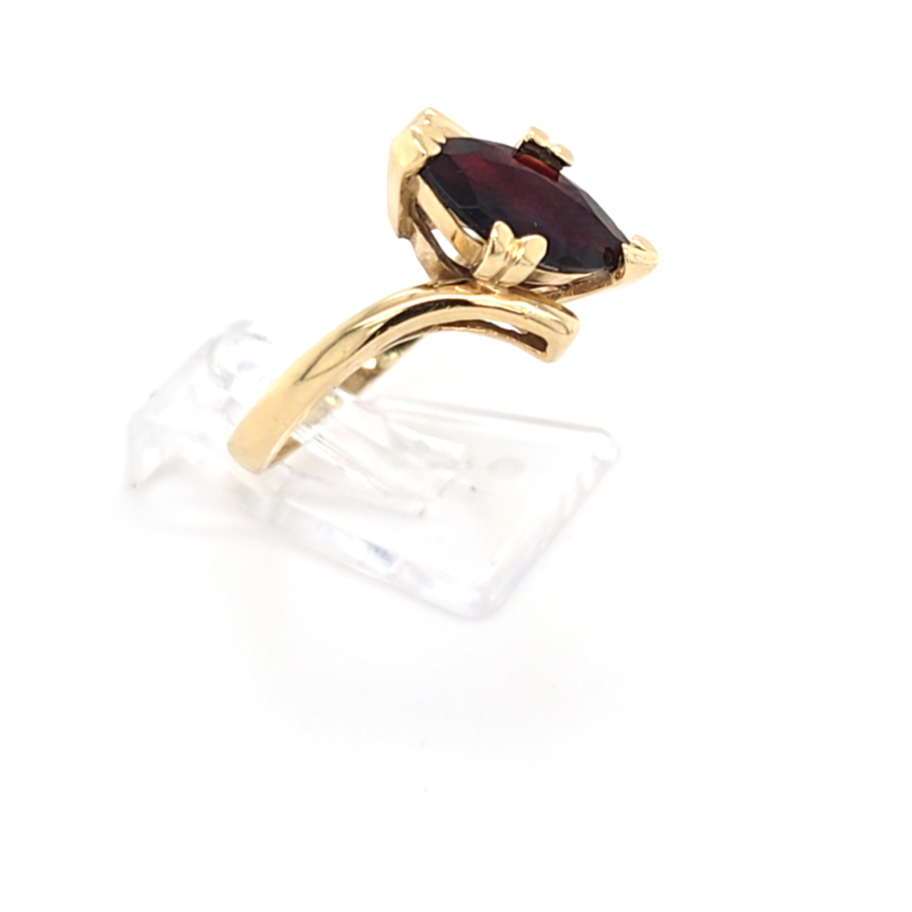 Damen Ring Gelbgold 585 14 kt schwarzer Schmuckstein *54* Schmuck 215745