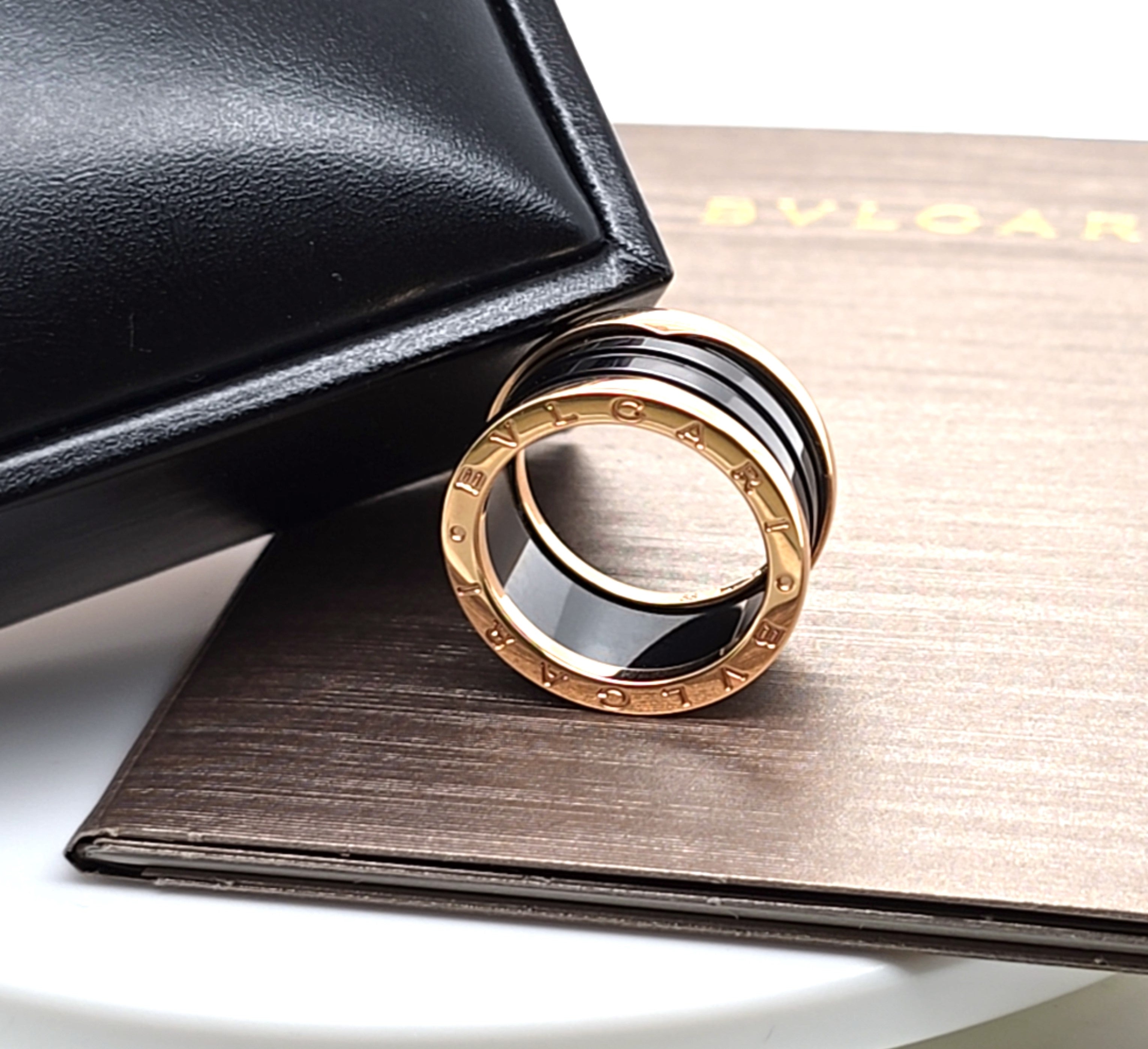 Bvlgari B Zero 4 Band Ring Keramik *58* Zertifikat OVP 219501