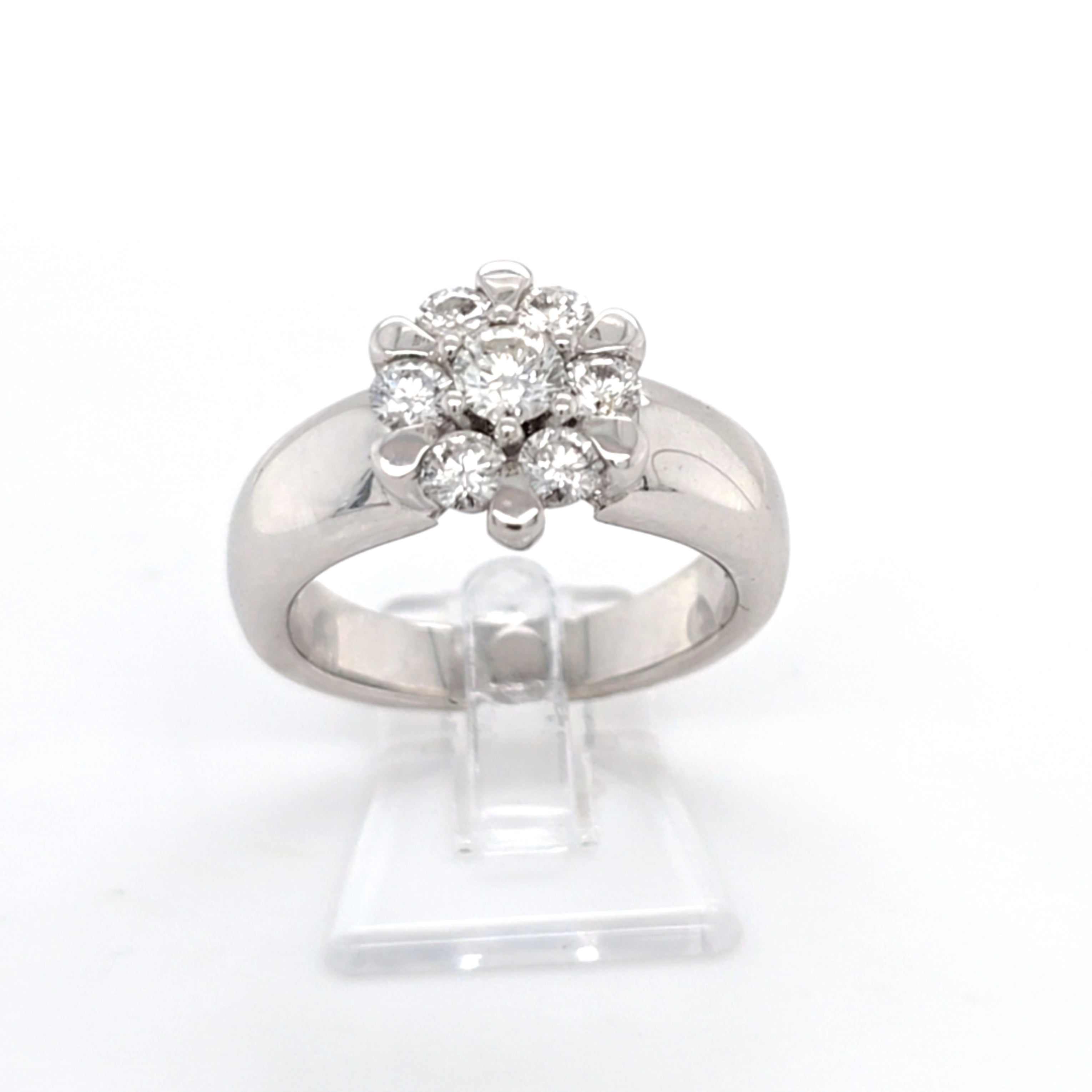 Damen Ring Weißgold 585 14 kt Brillanten ca. 0,90 ct Schmuck 219290