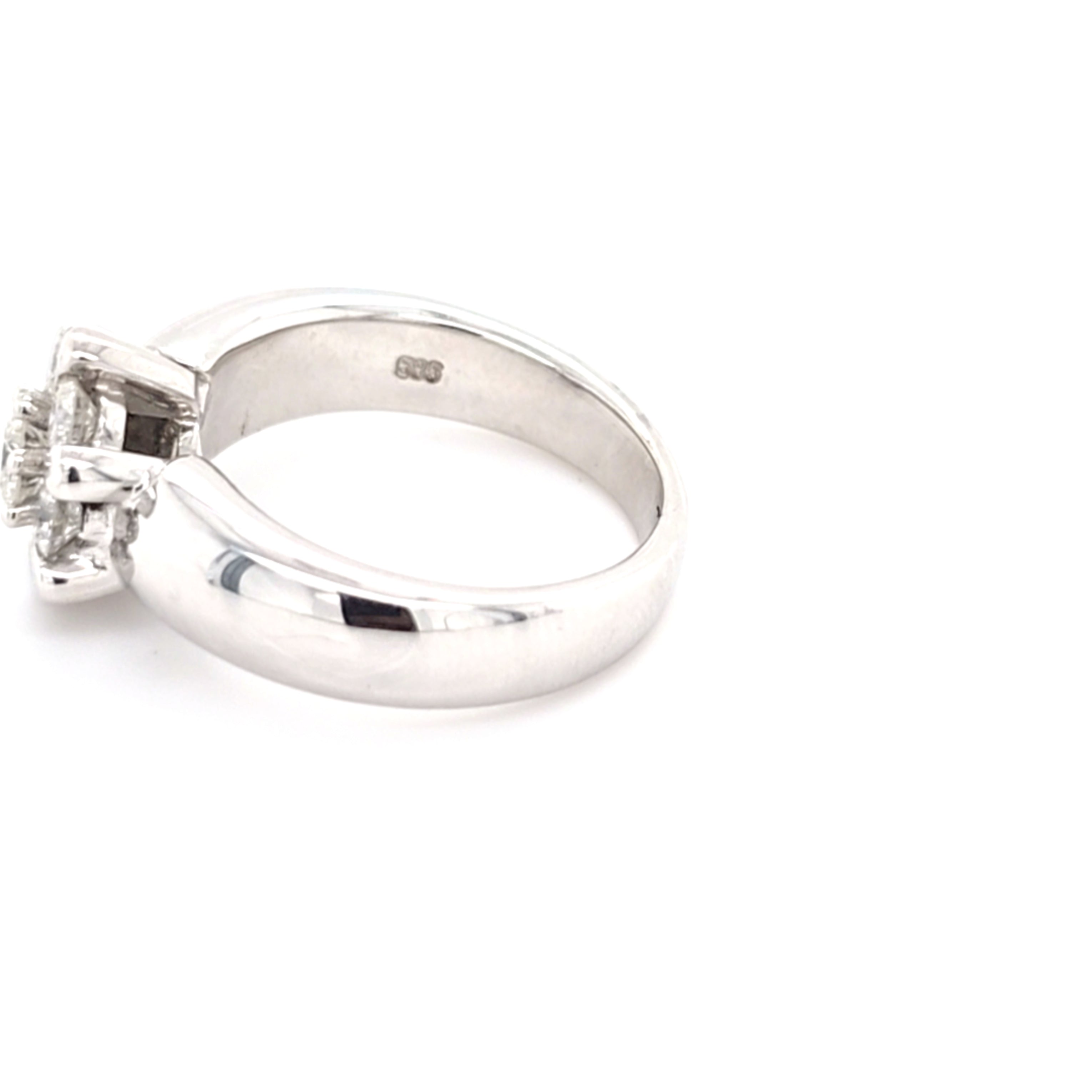 Damen Ring Weißgold 585 14 kt Brillanten ca. 0,90 ct Schmuck 219290