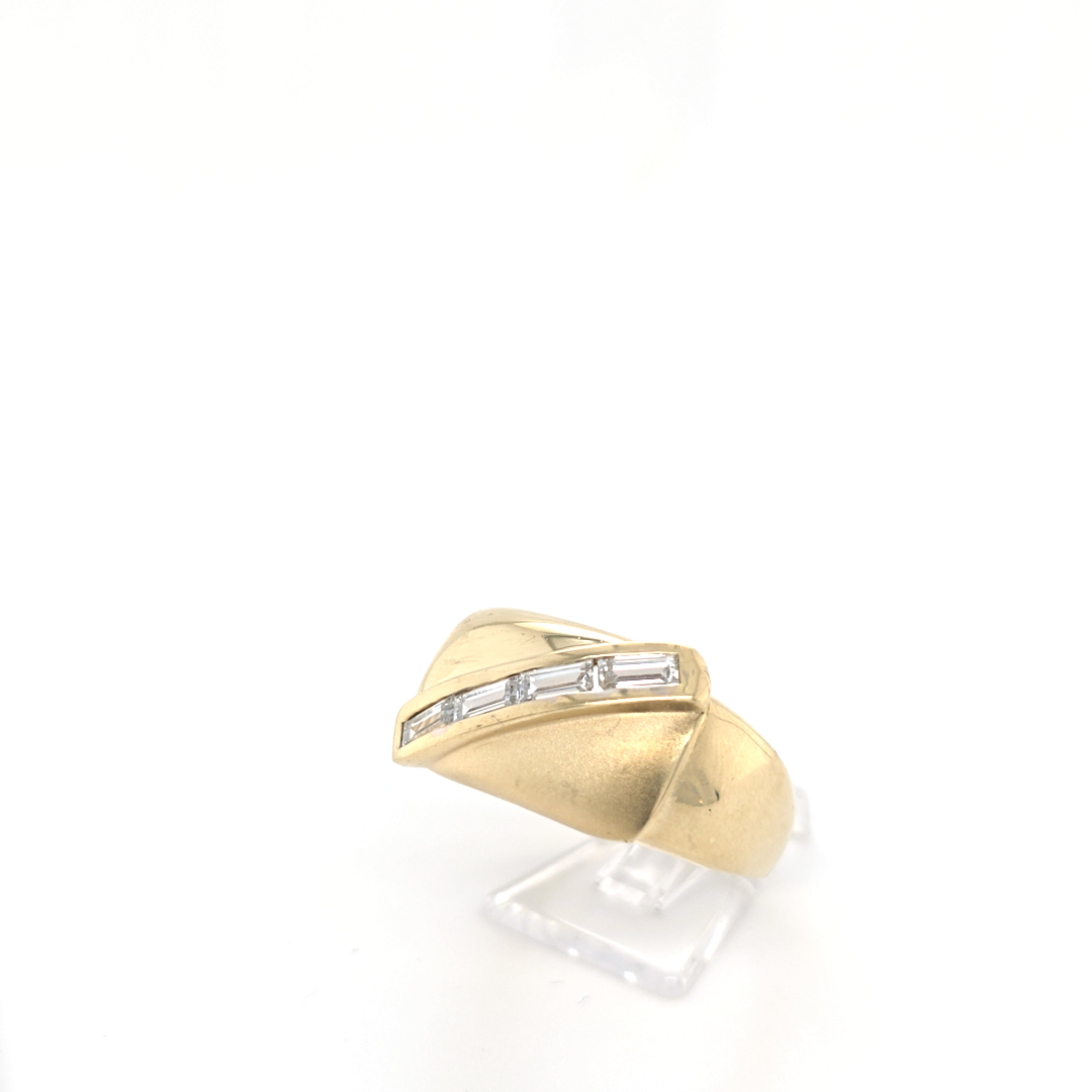 Ring Gelb Gold 585 Unisex Zirkonia Schmuck Geschenk