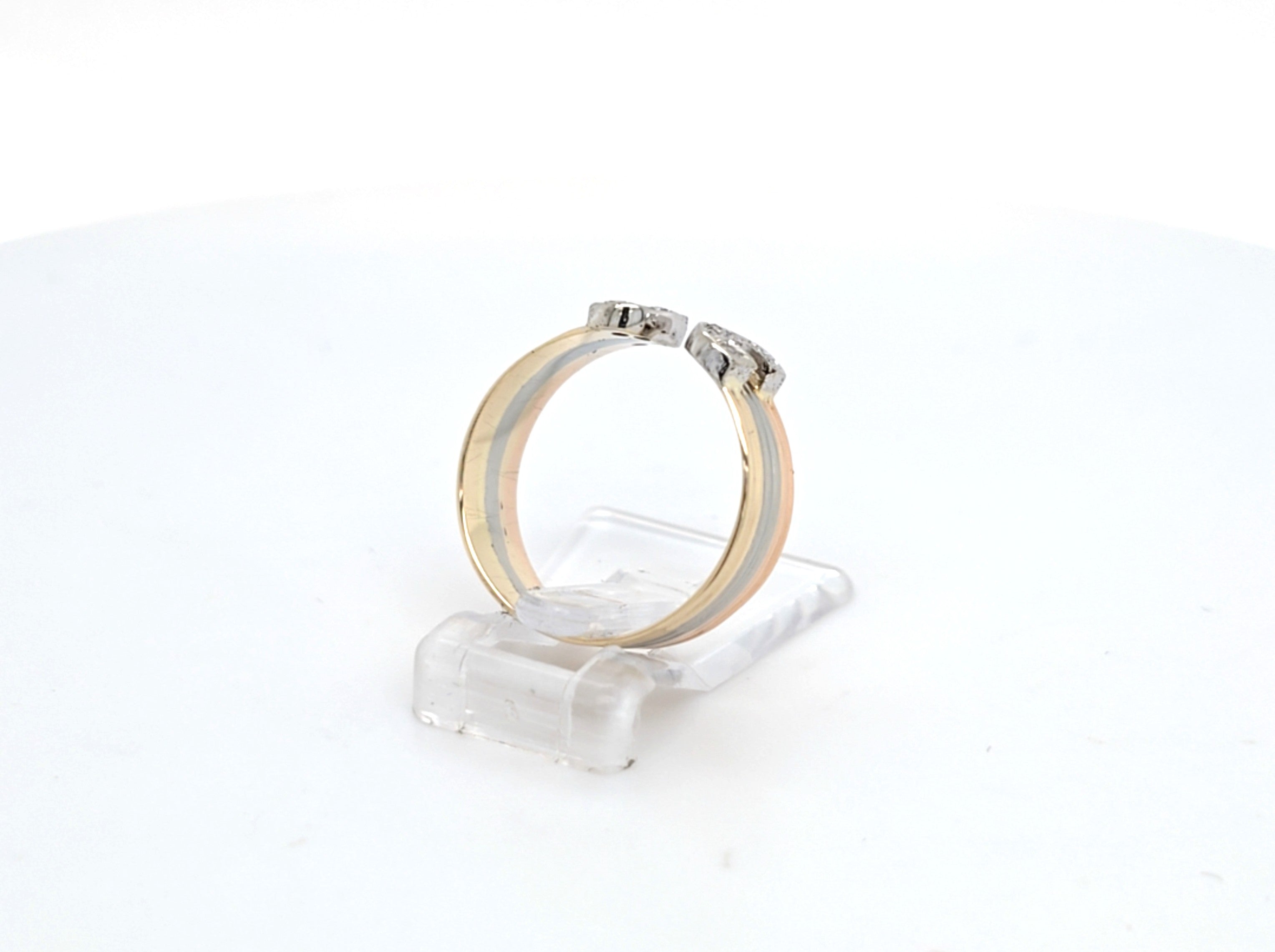 CARTIER Ring Tricolor 750 Damen Diamanten