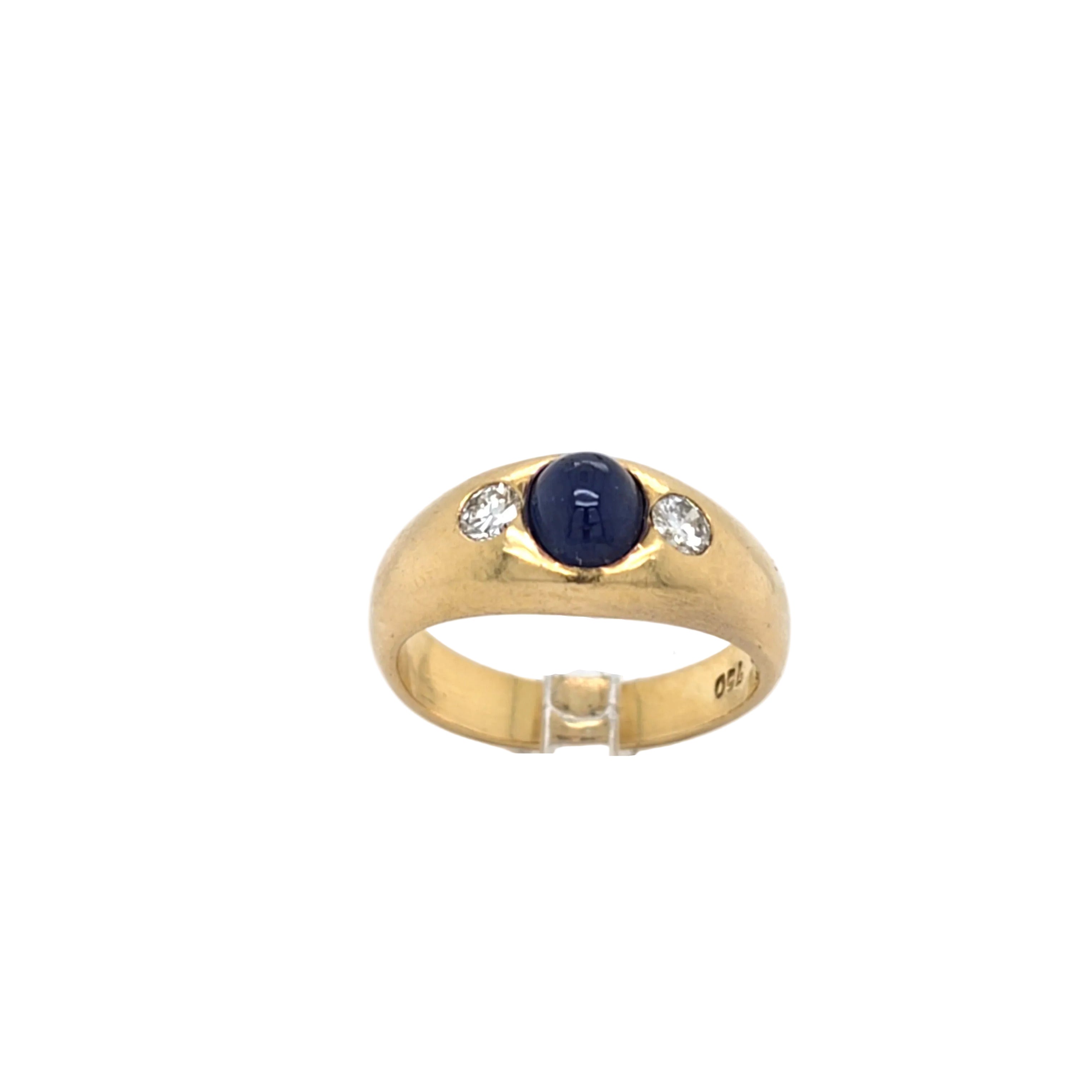 Ring Gelb Gold 750 Brillanten Schmuckstein