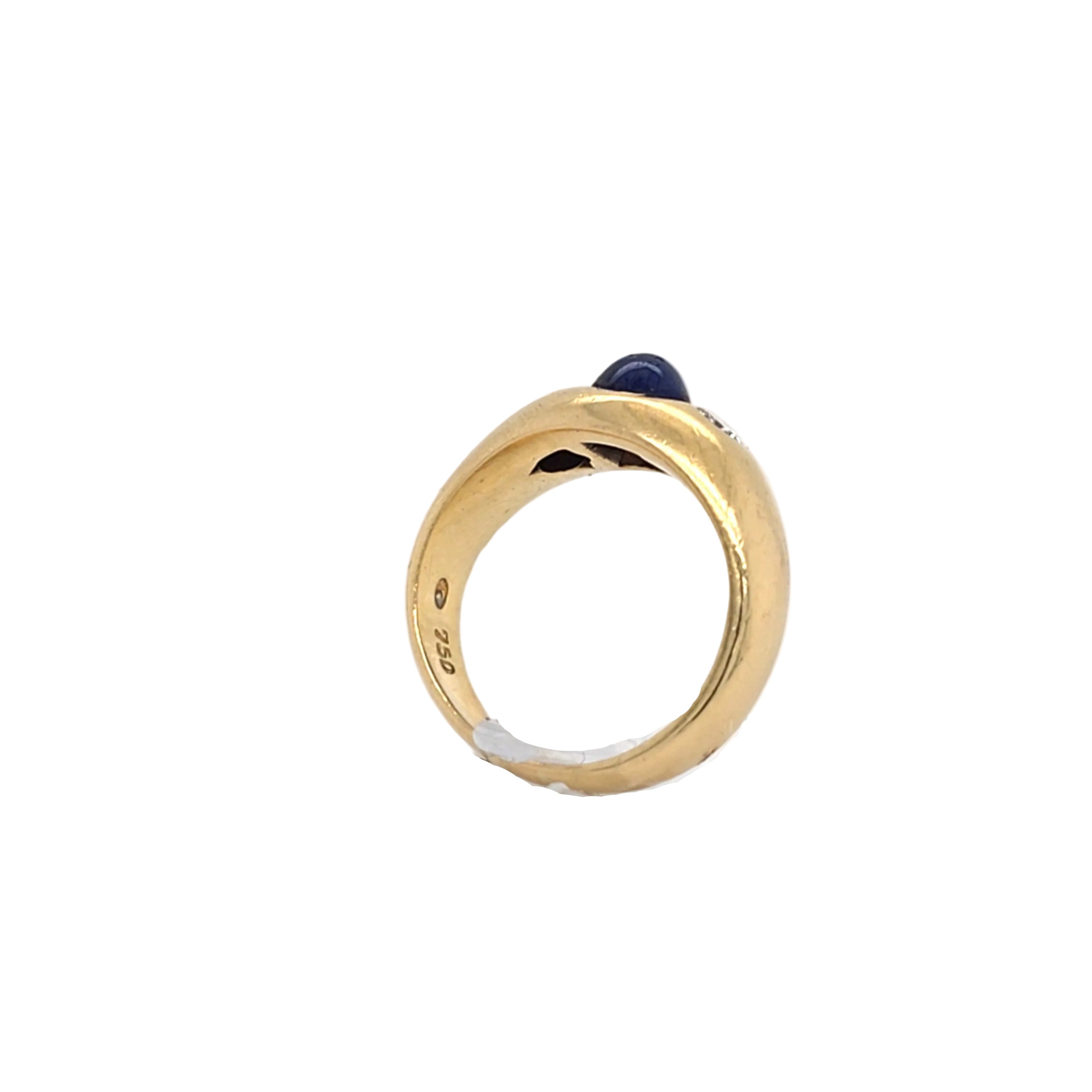 Ring Gelb Gold 750 Brillanten Schmuckstein