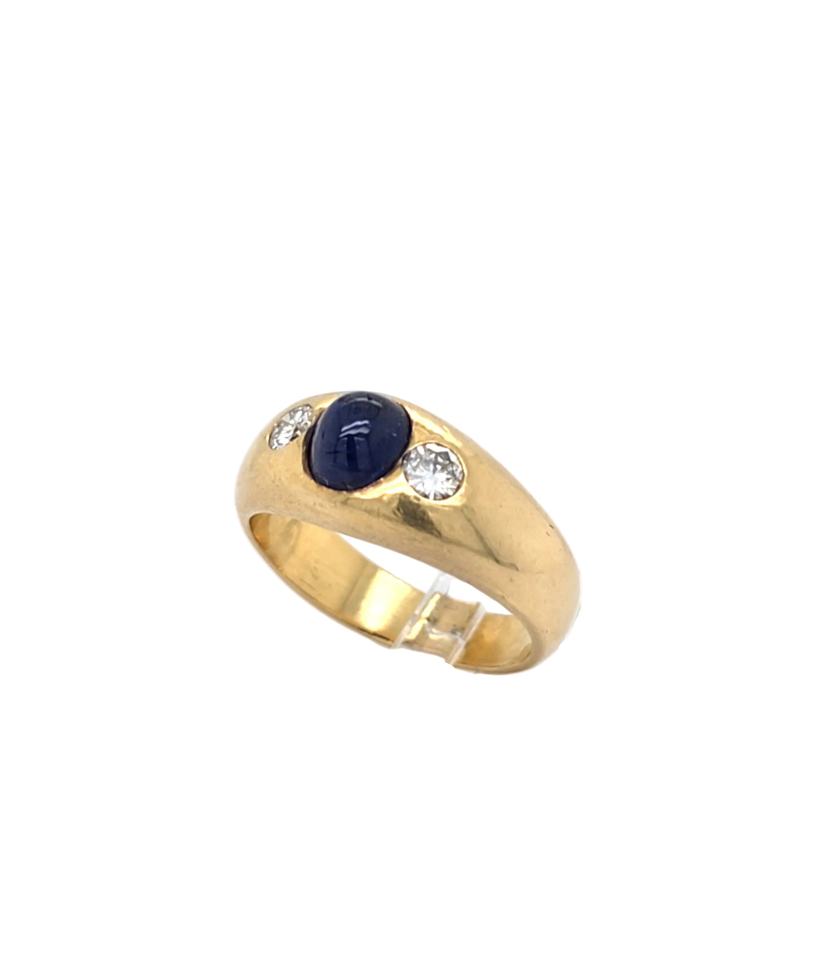 Ring Gelb Gold 750 Brillanten Schmuckstein