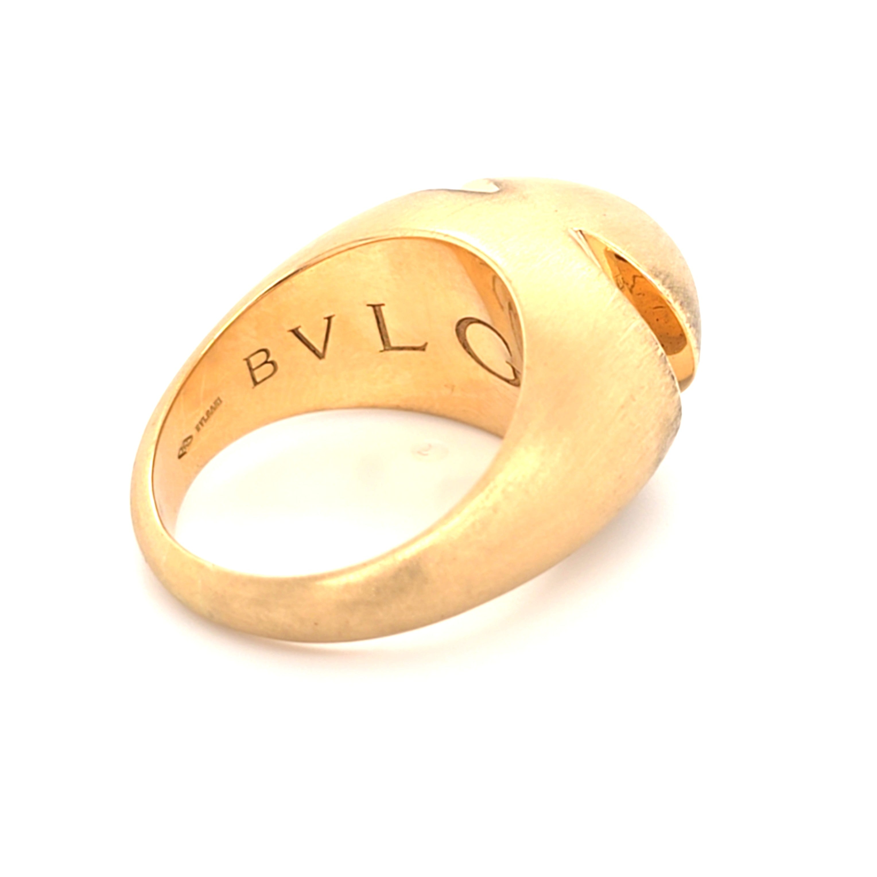Bvlgari Damen Ring Gelb Gold 750 18 kt * 59* Schmuck 218608