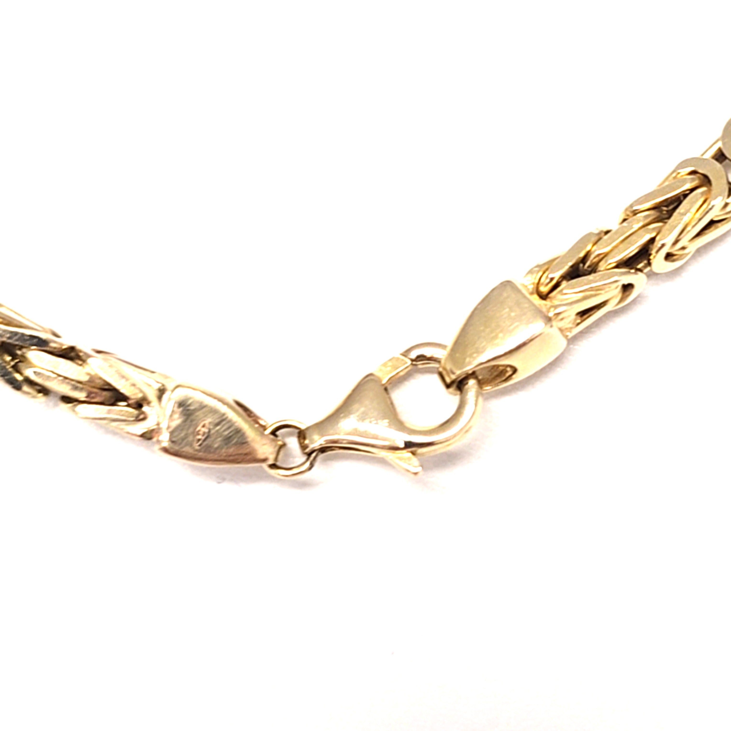 Königskette Gelb Gold 585 14 kt L: 60 / 4 mm Unisex