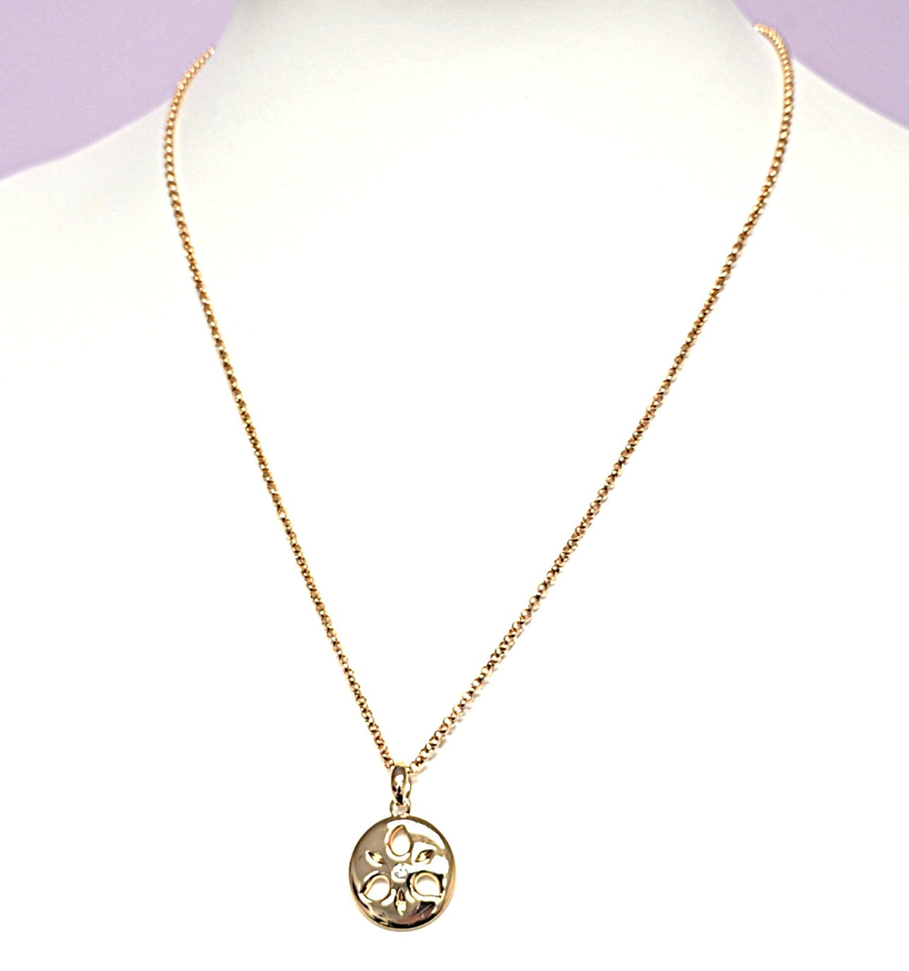 Kette Anhänger Rotgold 750 18kt Brillant
