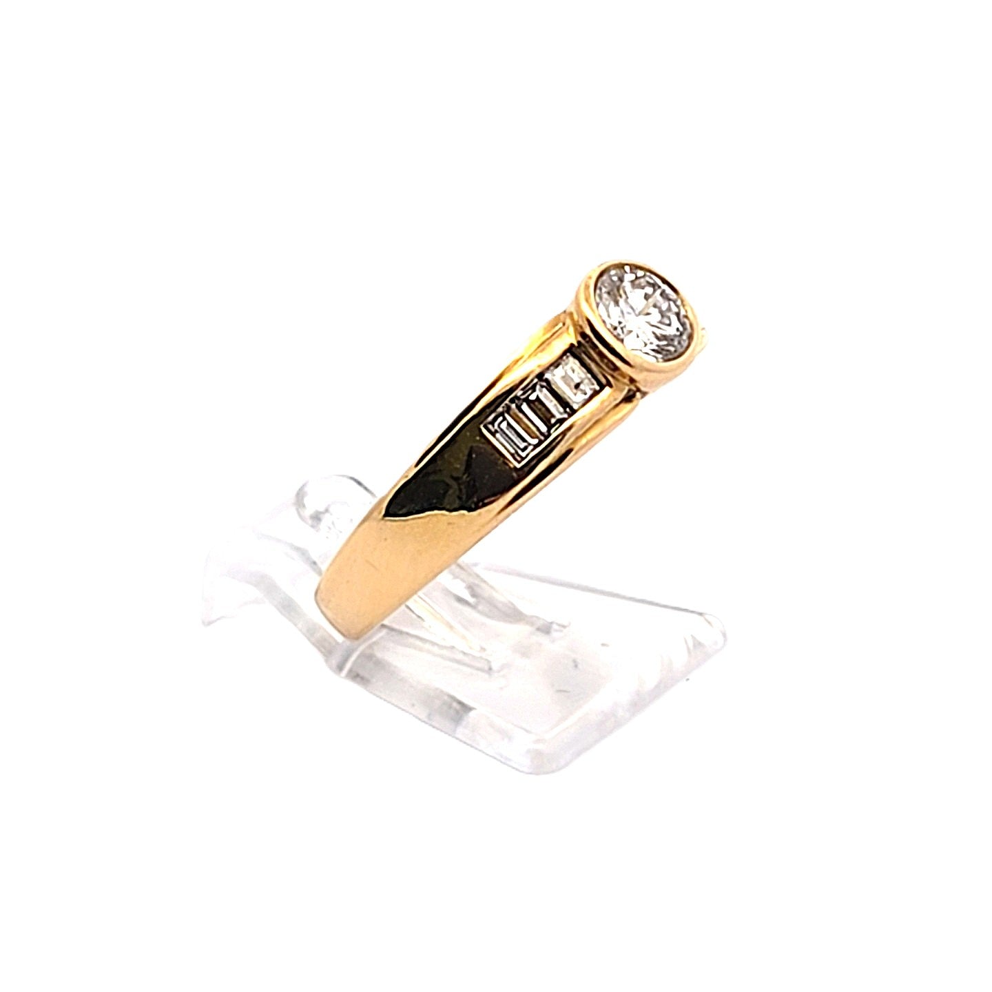 Damen Ring Gelbgold 750/18kt Brillanten *60*