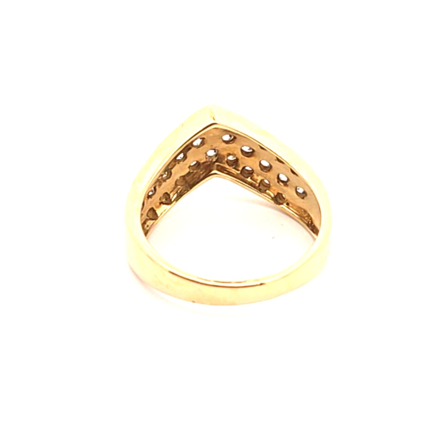 Damen Ring Gelb Gold 750 18 kt Zirkonia 227615