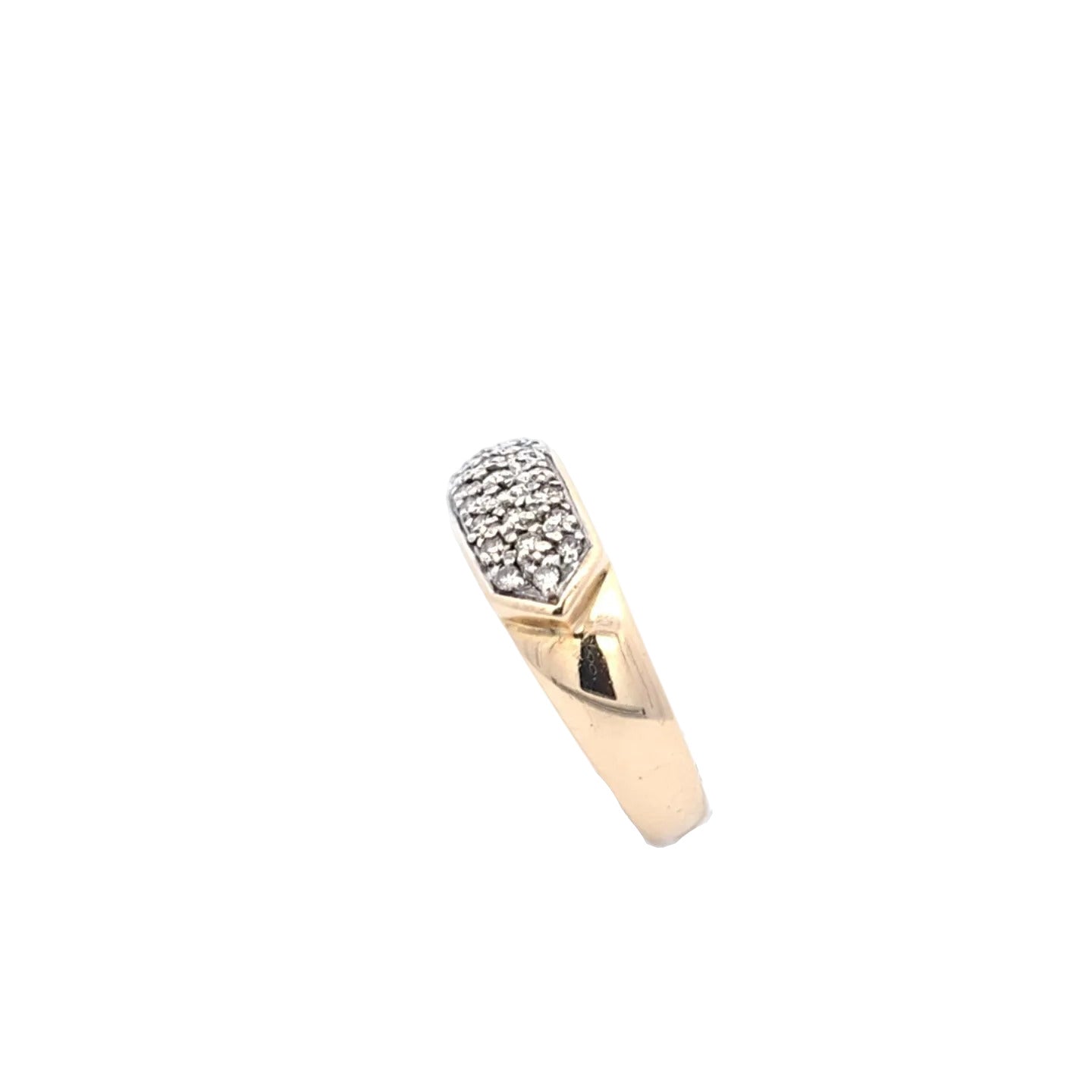 Ring Gelb Weiß Gold 585 Brillanten Schmuck