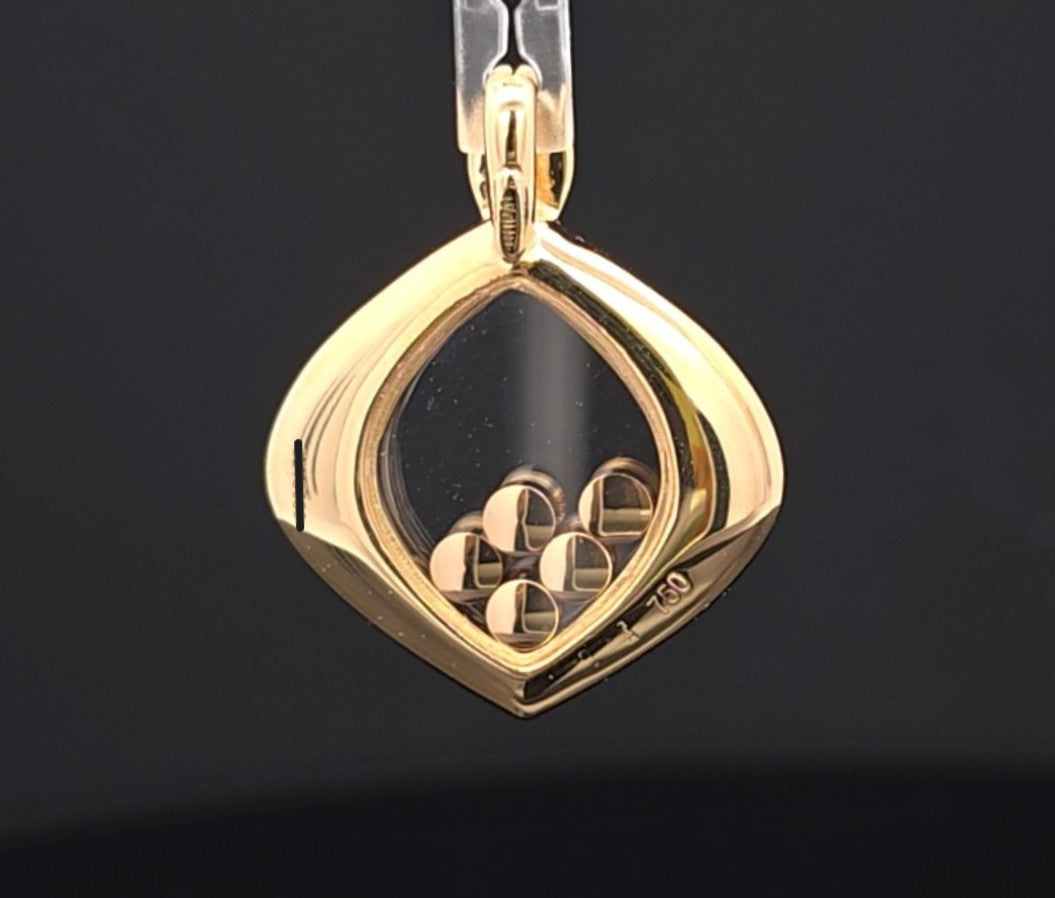 Chopard Anhänger Happy Diamonds Gelb Gold 750