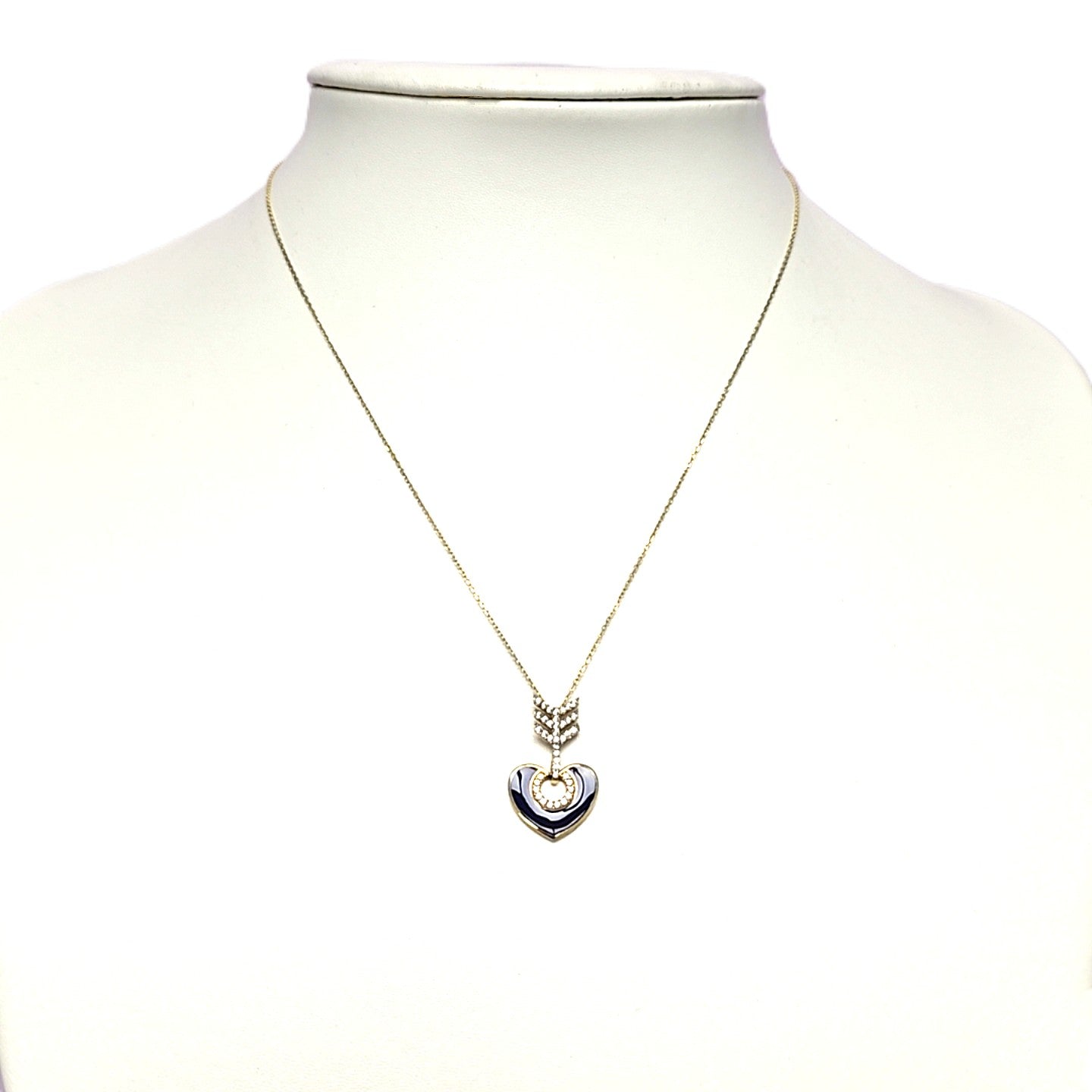 Damen Kette Herz Pfeil Gelbgold Zitkonia 585/14kt