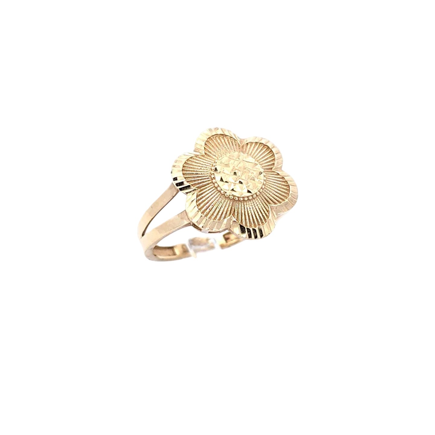 Damen Ring Gelbgold Blume 585 /14kt